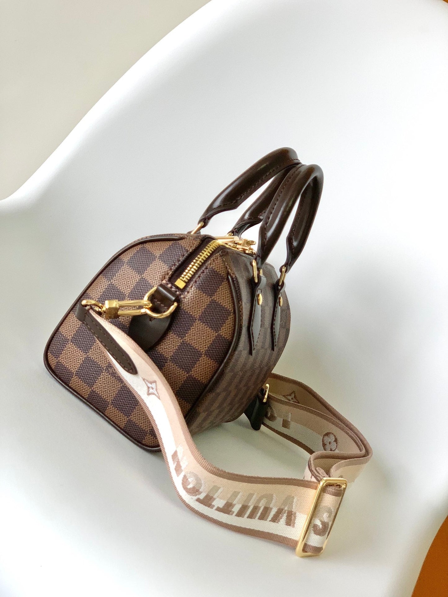 LV Speedy Bandoulière 20cm Brown Damier Ebene Canvas GHW mysite