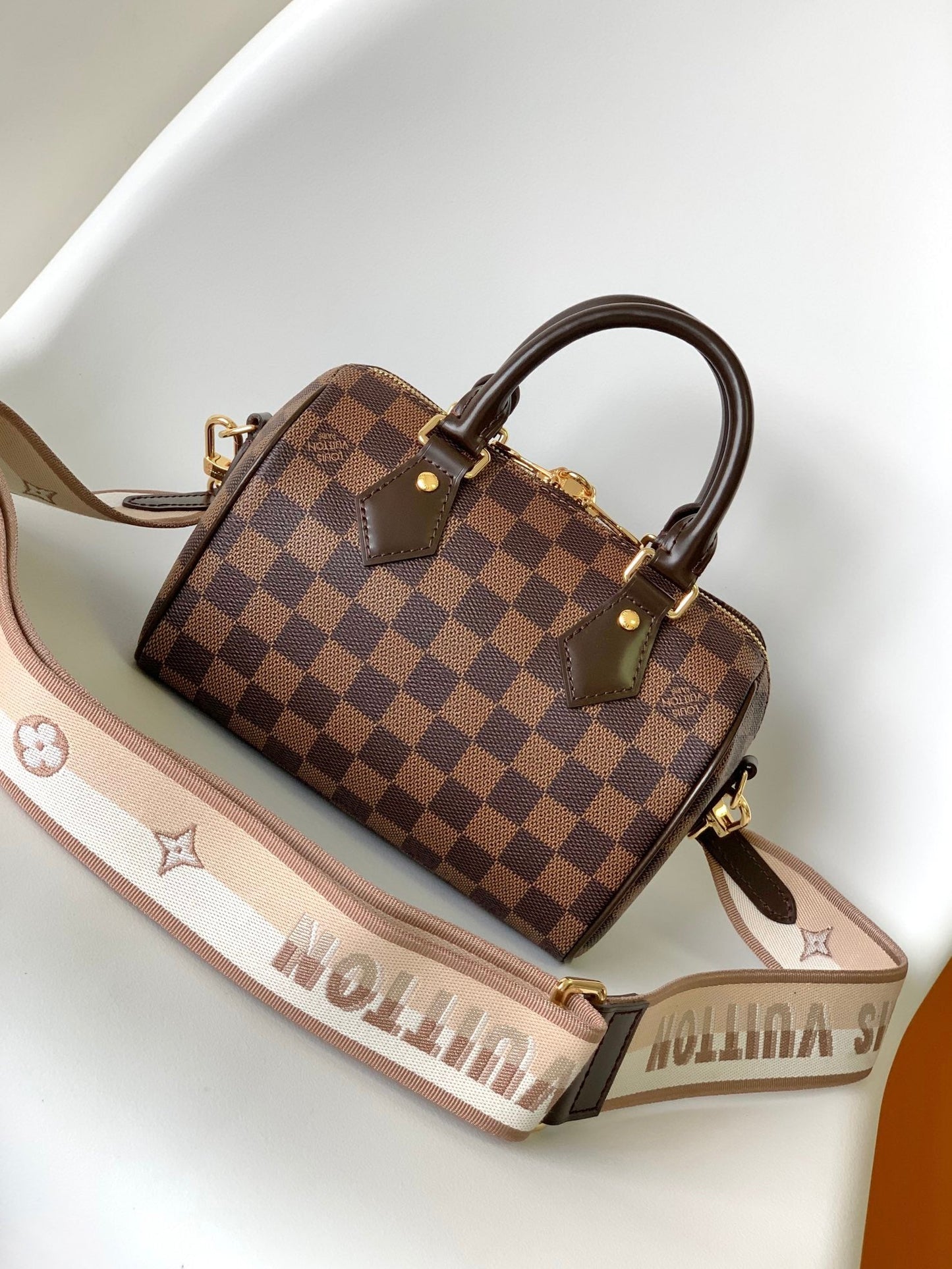 LV Speedy Bandoulière 20cm Brown Damier Ebene Canvas GHW mysite