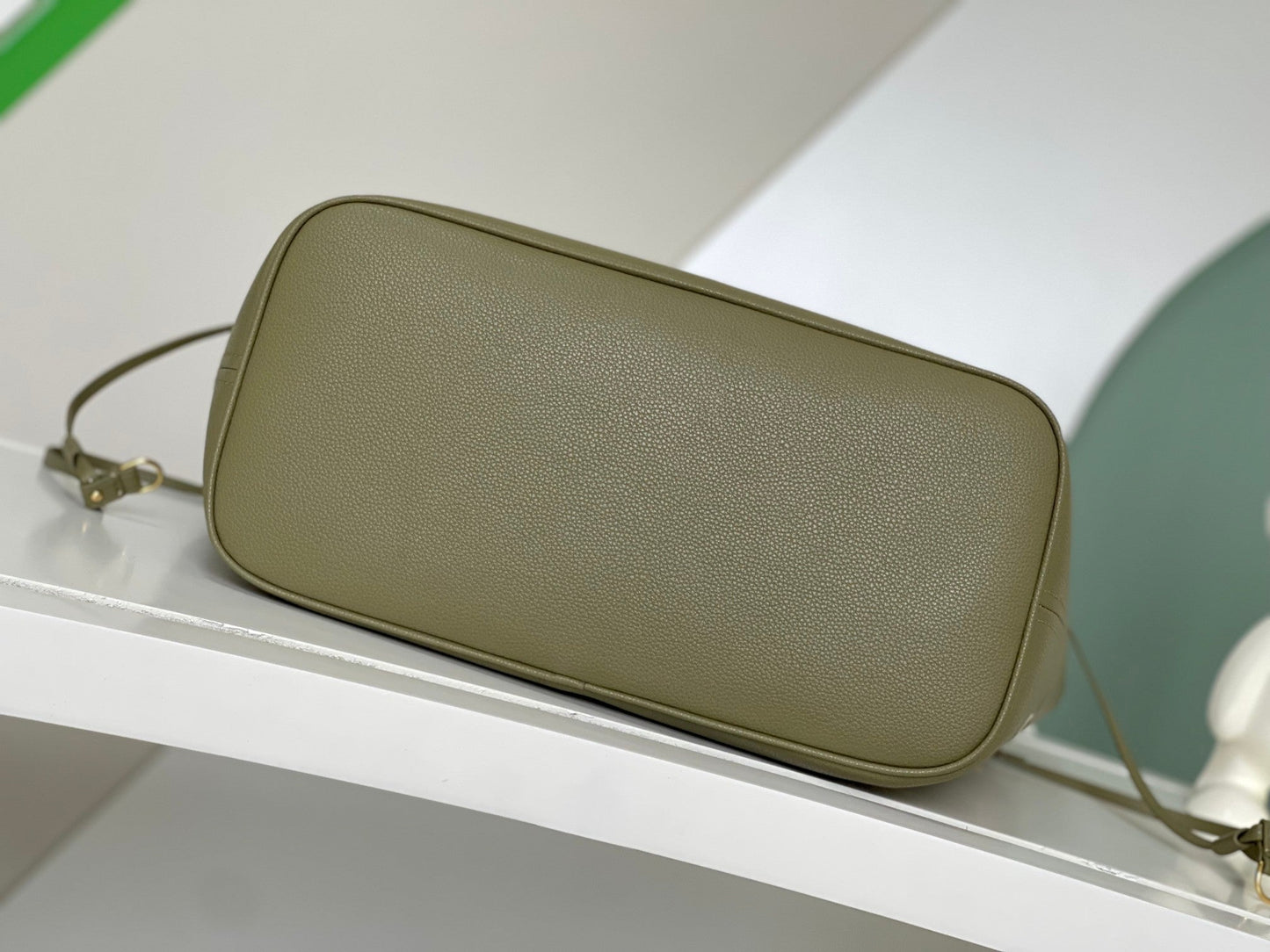 NEVERFULL MM 32 KHAKI CREAM MONOGRAM EMPREINTE LEATHER mysite