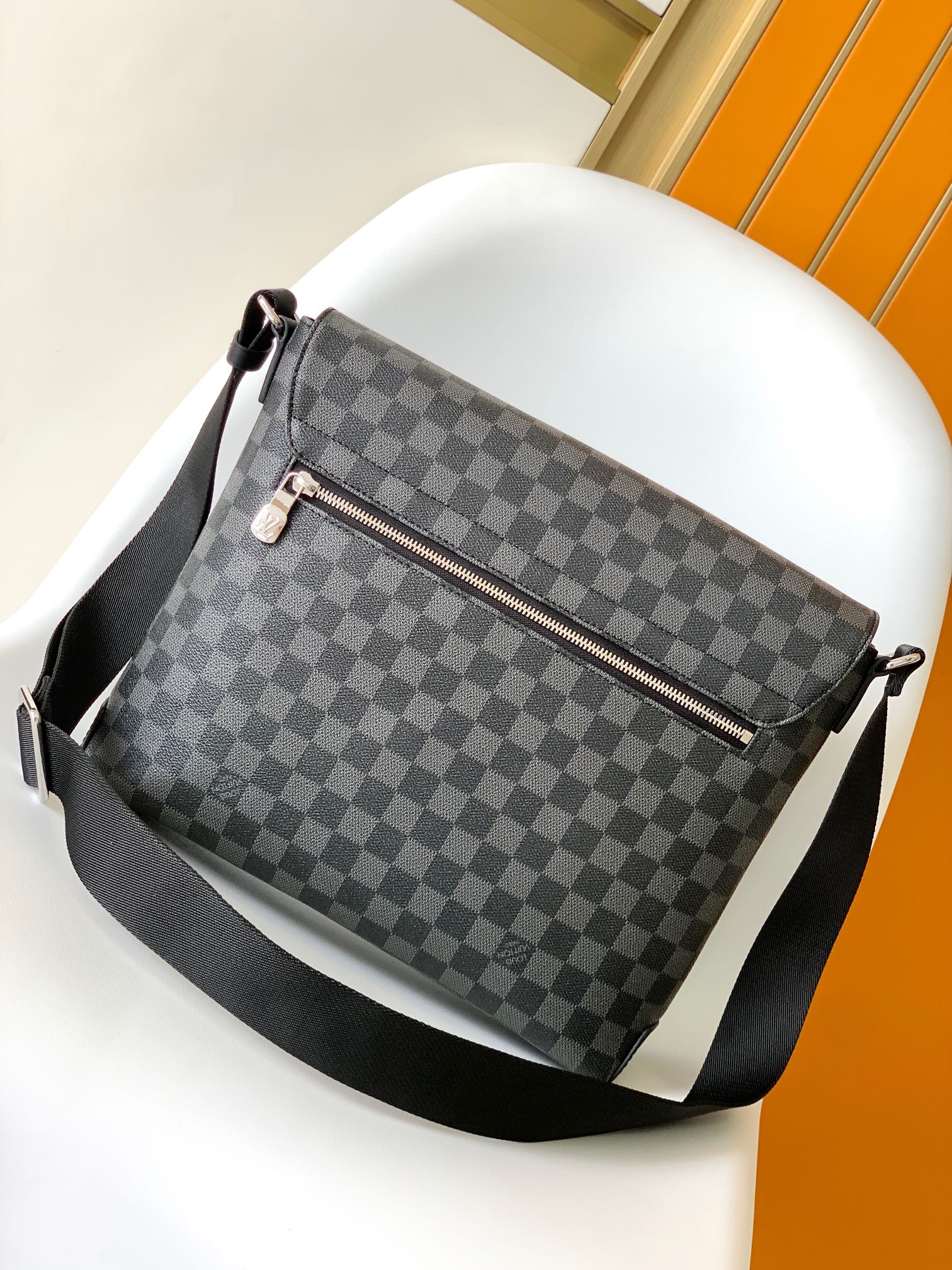 LV District PM Messenger 31cm Black Damier Graphite Canvas mysite