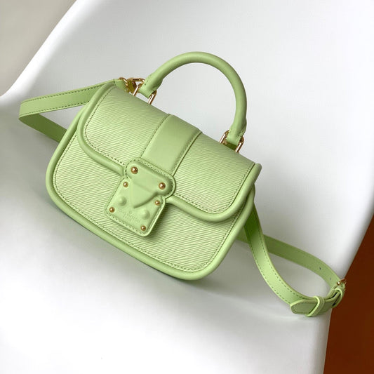 LV Hide & Seek Handbag 21cm Green Epi Grain Cowhide GHW mysite