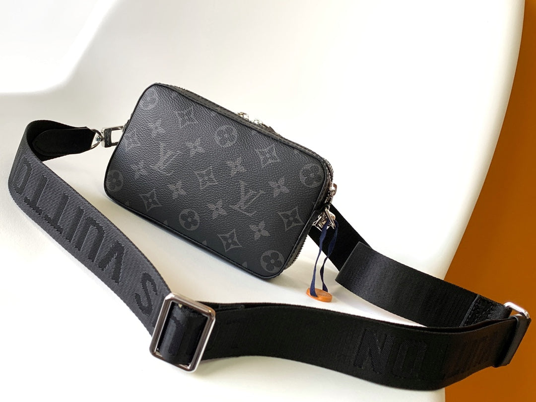 LV Alpha Wearable Wallet Black Monogram Canvas 268782 mysite