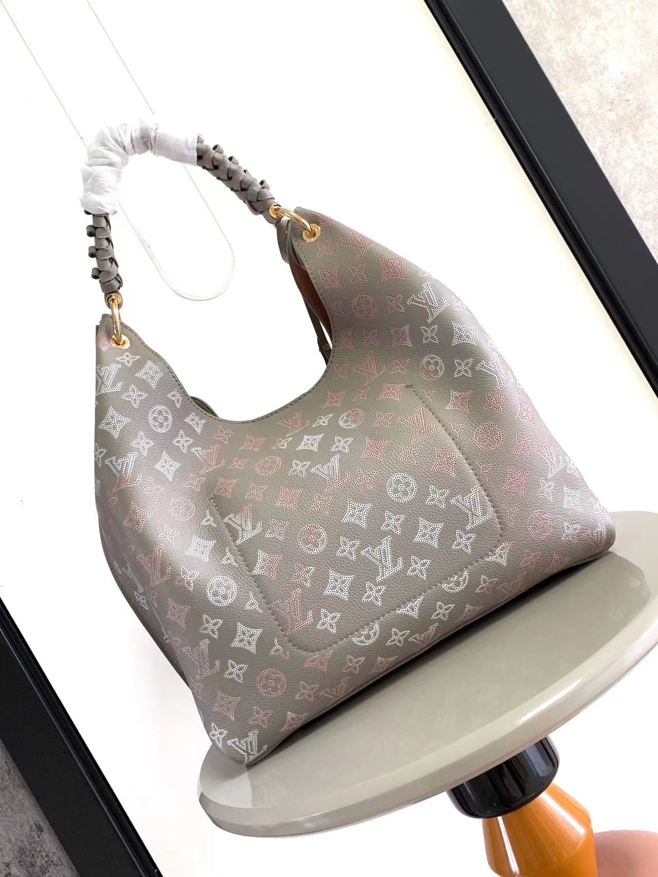 CARMEL 40 IN GRAY MONOGRAM GRADIENT PERFORATED CALFSKIN mysite