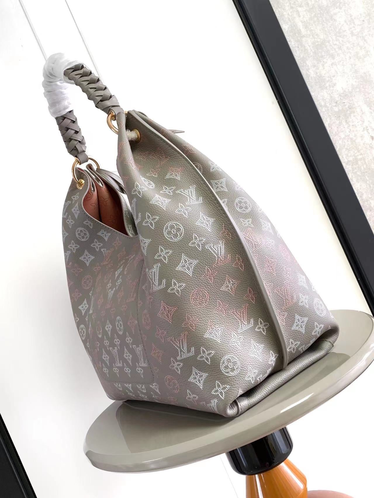 CARMEL 40 IN GRAY MONOGRAM GRADIENT PERFORATED CALFSKIN mysite