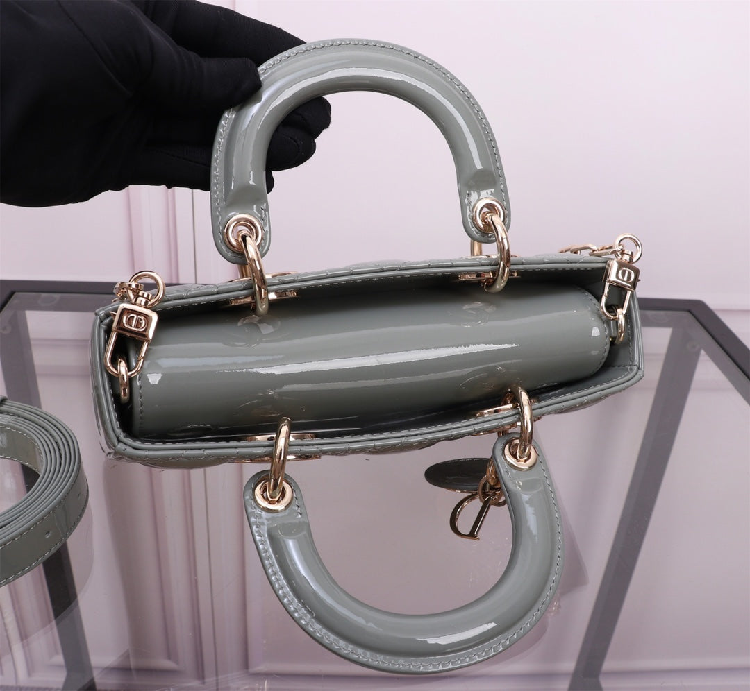 SMALL LADY D-JOY 22 ROCK GRAY LAMBSKIN mysite