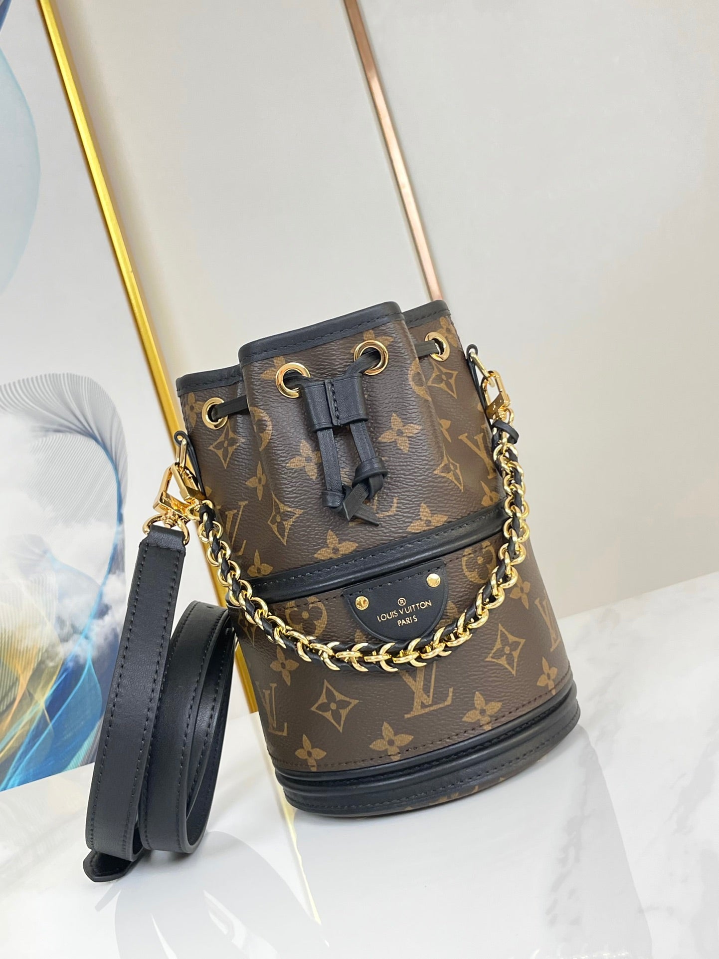 CANOÉ 20 IN BROWN MONOGRAM CANVAS GOLD HARDWARE mysite