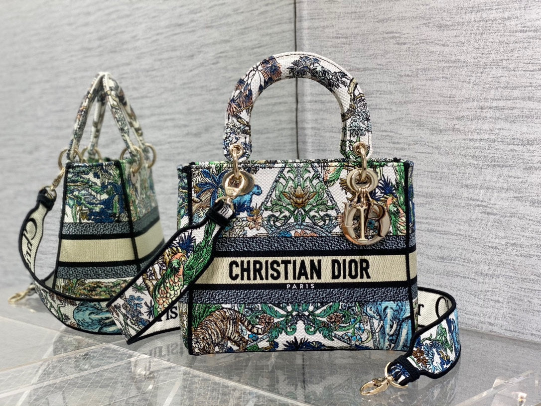 CD Travel Star Green 24 Lady Dior Bag Canvas 336666 mysite