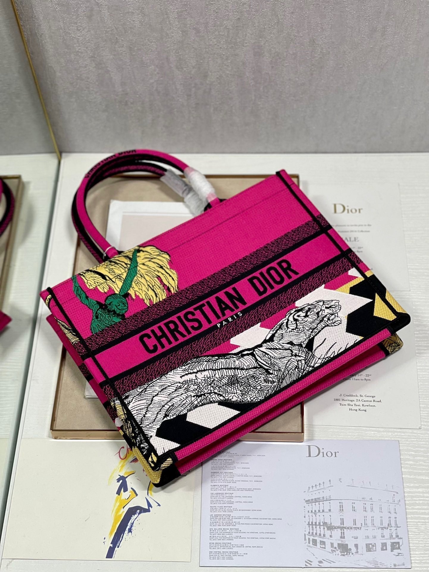 CD Pink Panther Book Tote 36cm Bag Canvas 336546 mysite