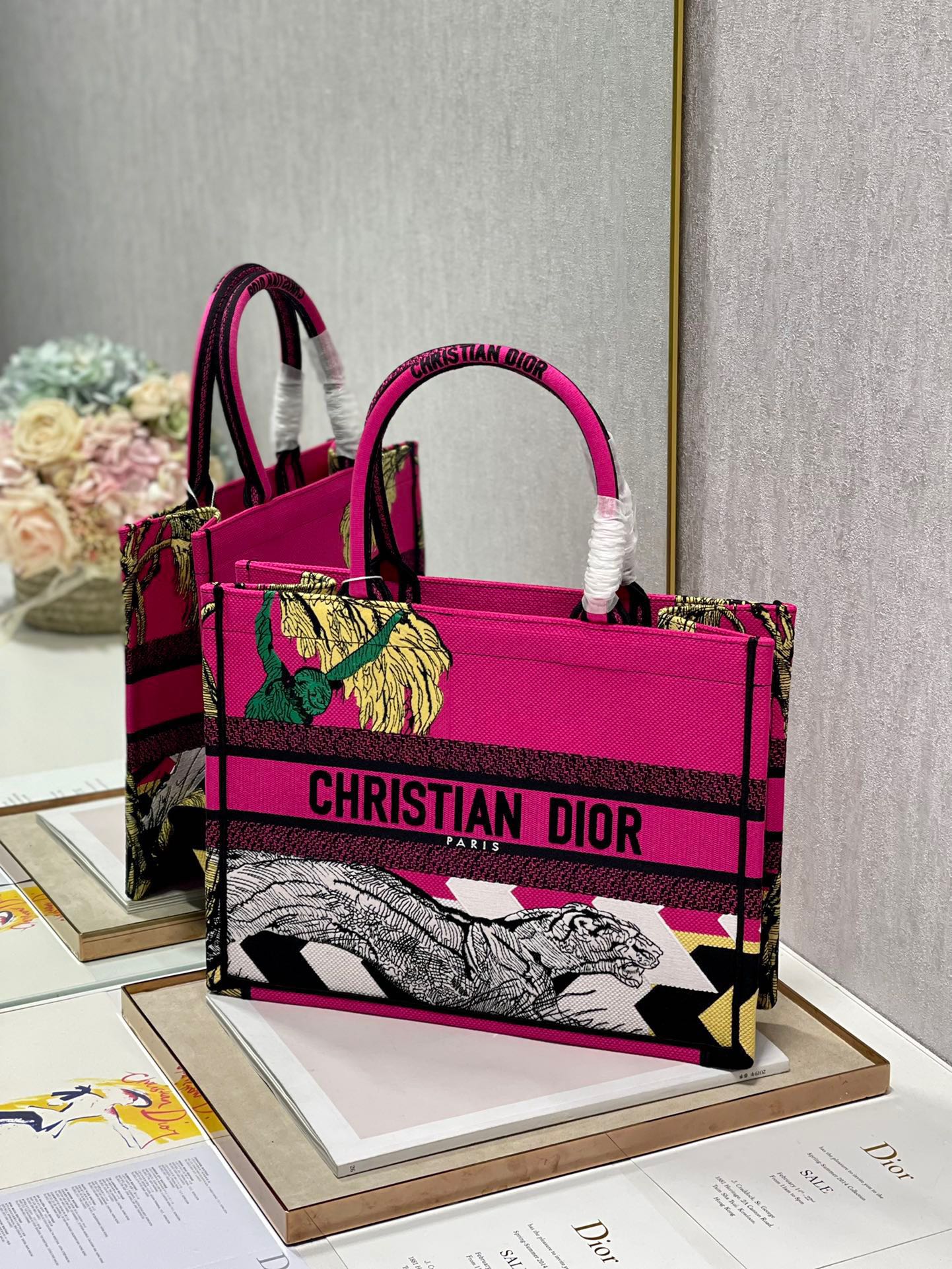 CD Pink Panther Book Tote 36cm Bag Canvas 336546 mysite