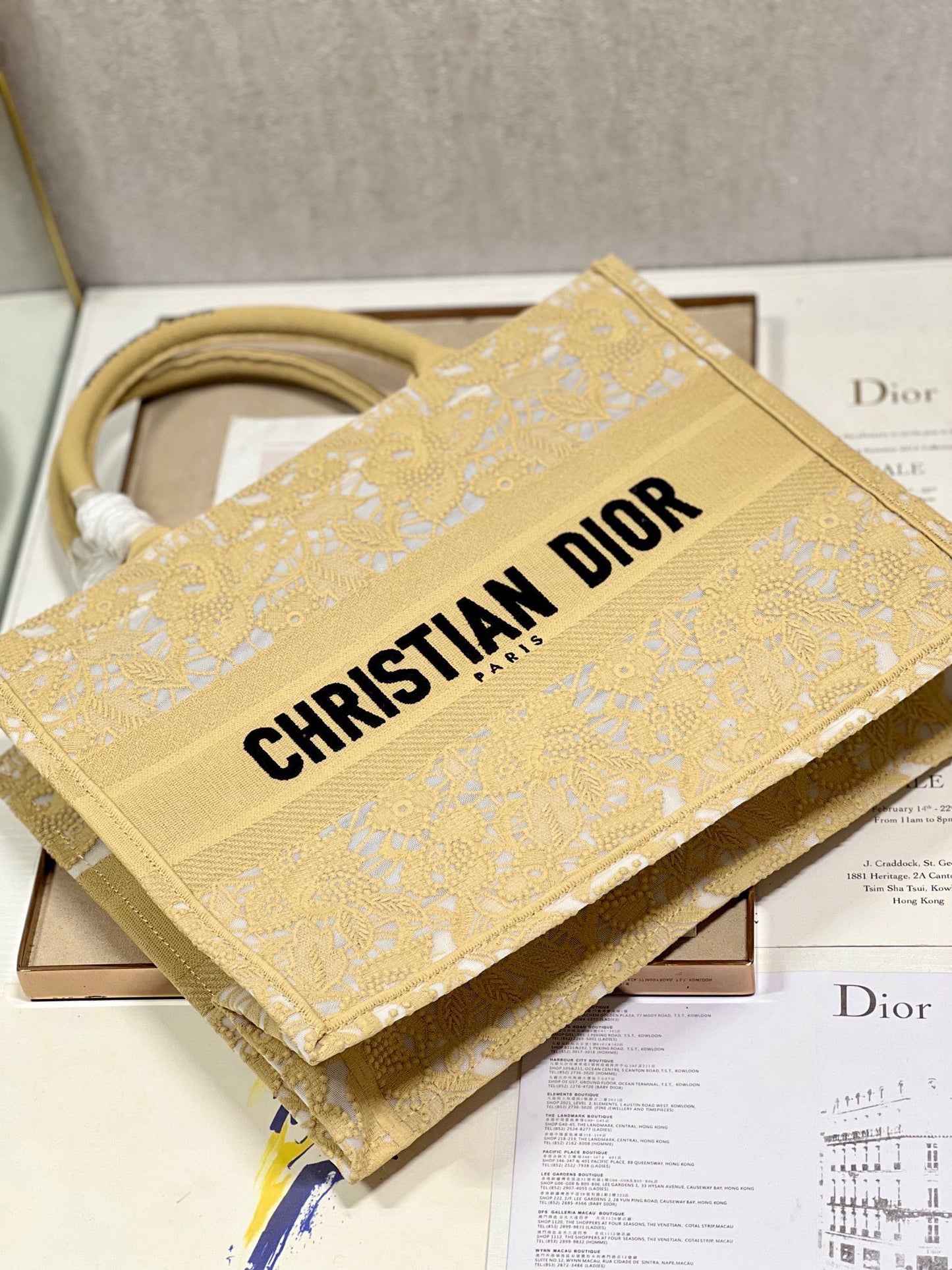 CD Mesh apricot Book Tote Bag Canvas 336534 mysite