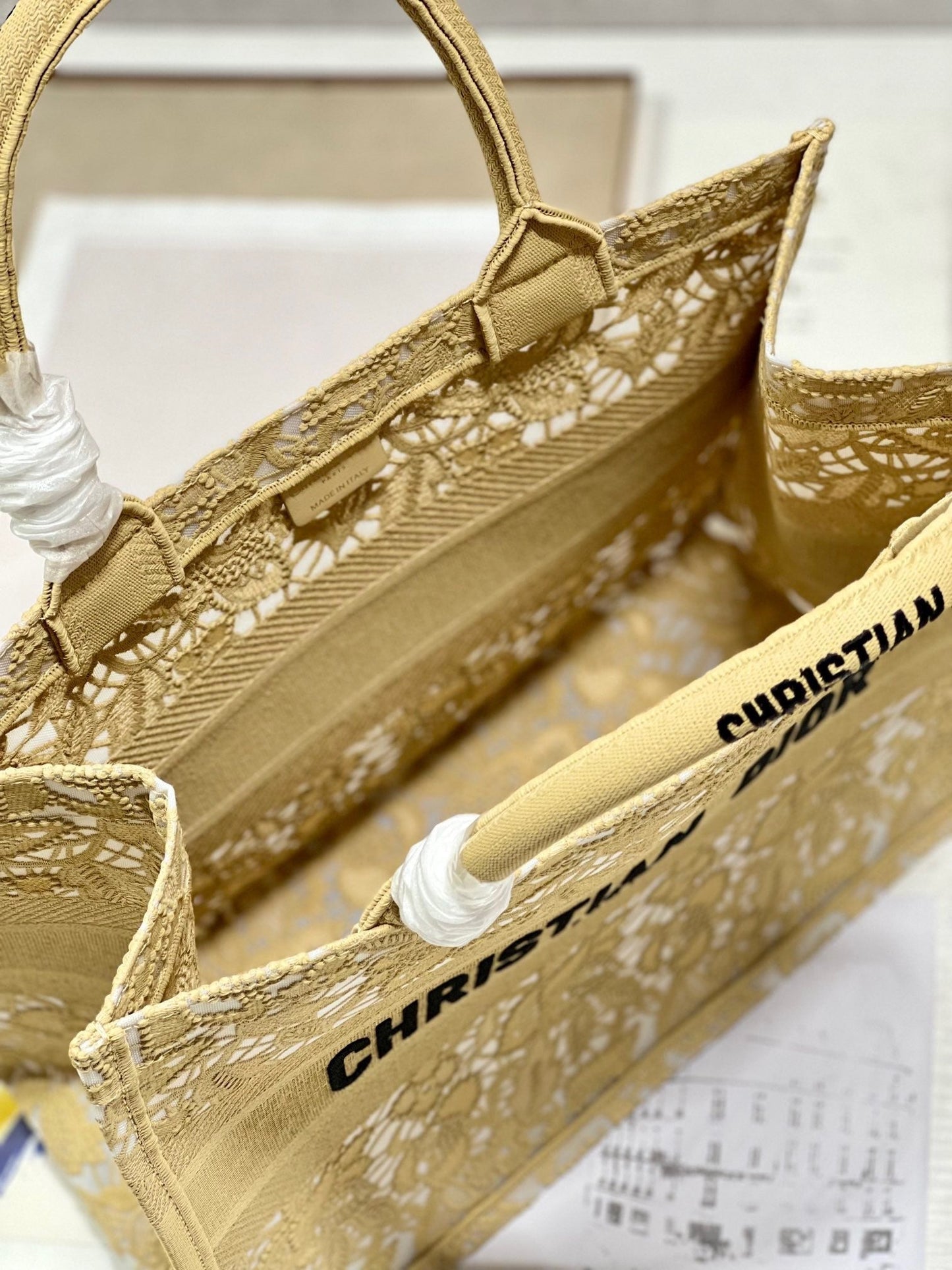 CD Mesh apricot Book Tote Bag Canvas 336534 mysite