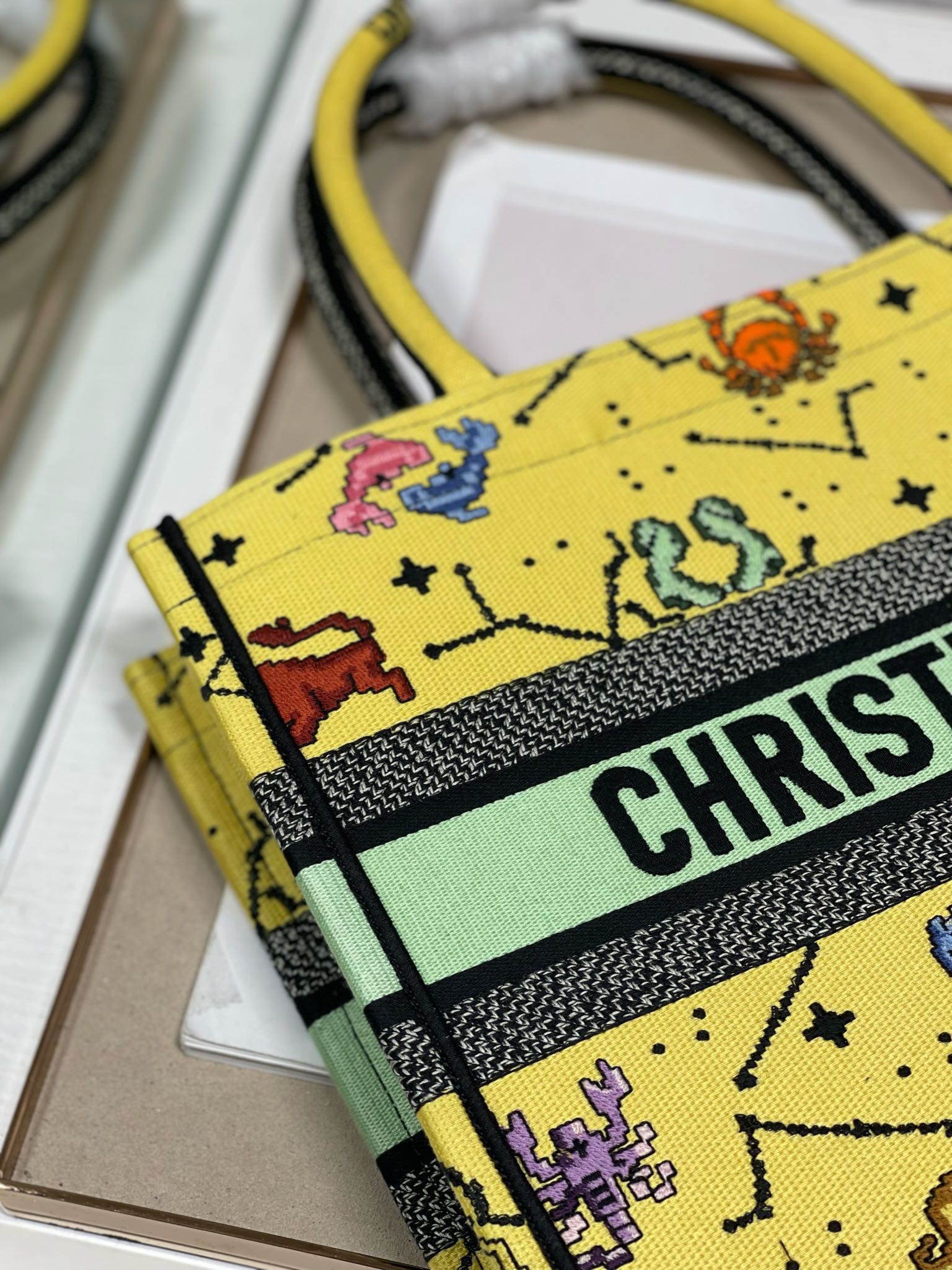 CD Tanabata Yellow Book Tote 36cm Bag Canvas 336543 mysite