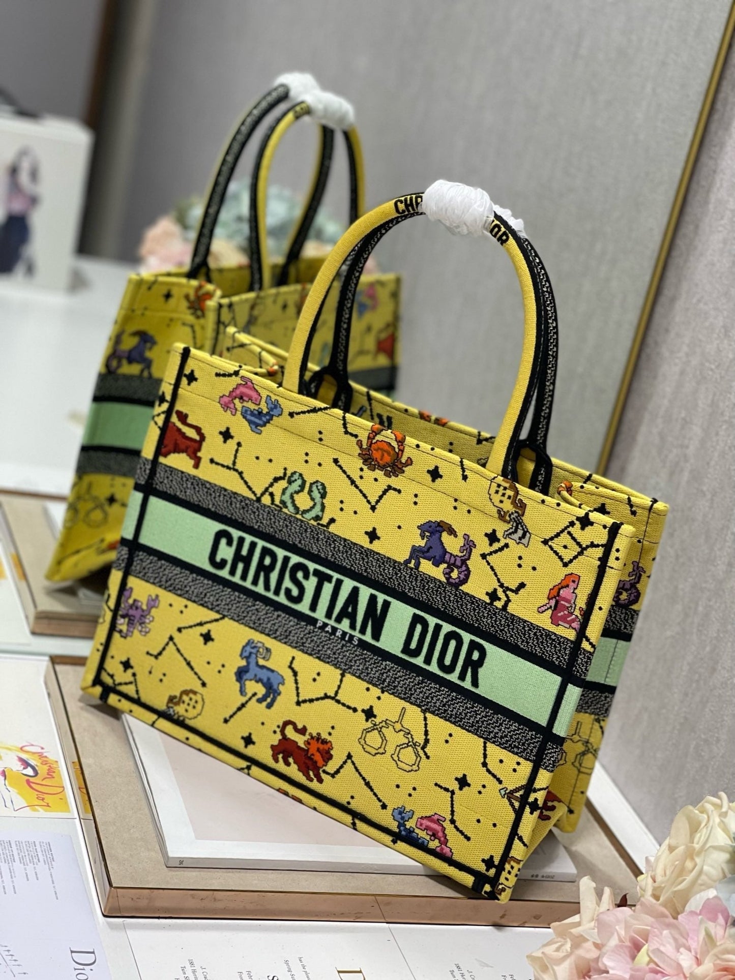 CD Tanabata Yellow Book Tote 36cm Bag Canvas 336543 mysite