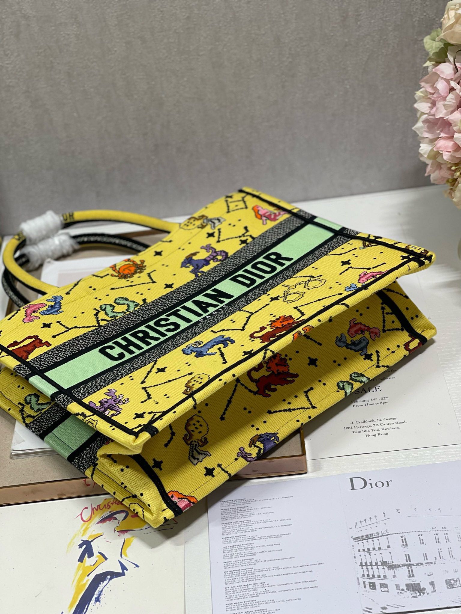 CD Tanabata Yellow Book Tote 36cm Bag Canvas 336543 mysite