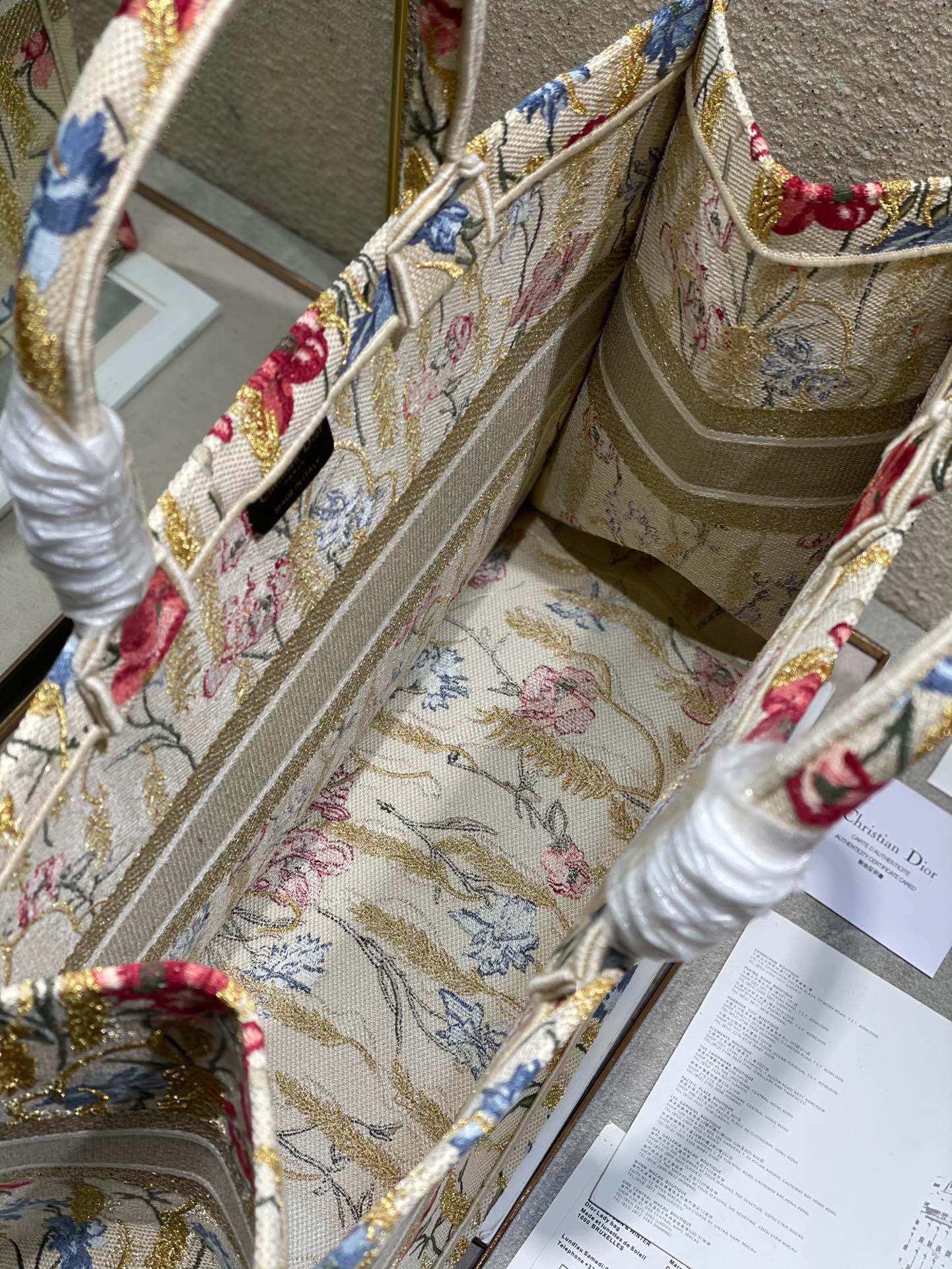 CD Hibiscus Book Tote 42cm Bag Canvas 336576 mysite