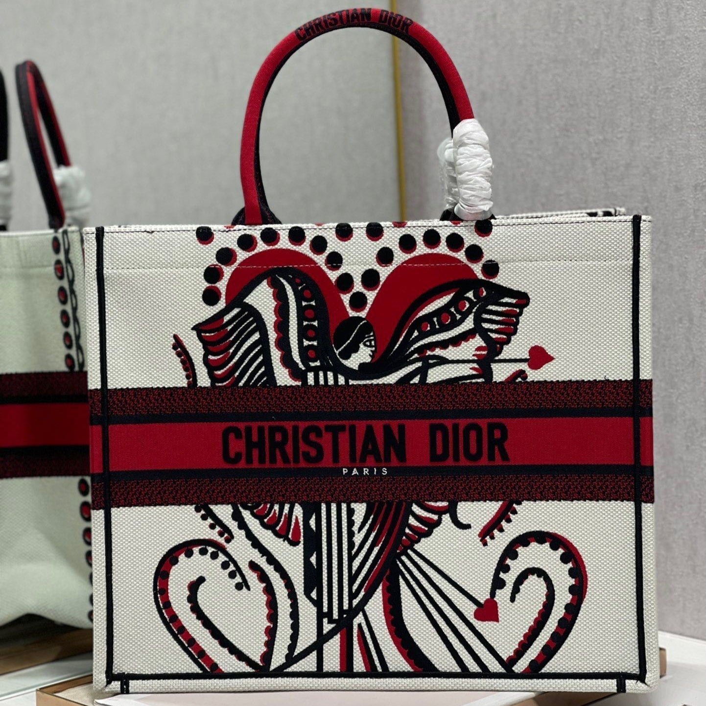 CD Heart-shaped Portrait Book Tote 42cm Bag Canvas 336573 mysite