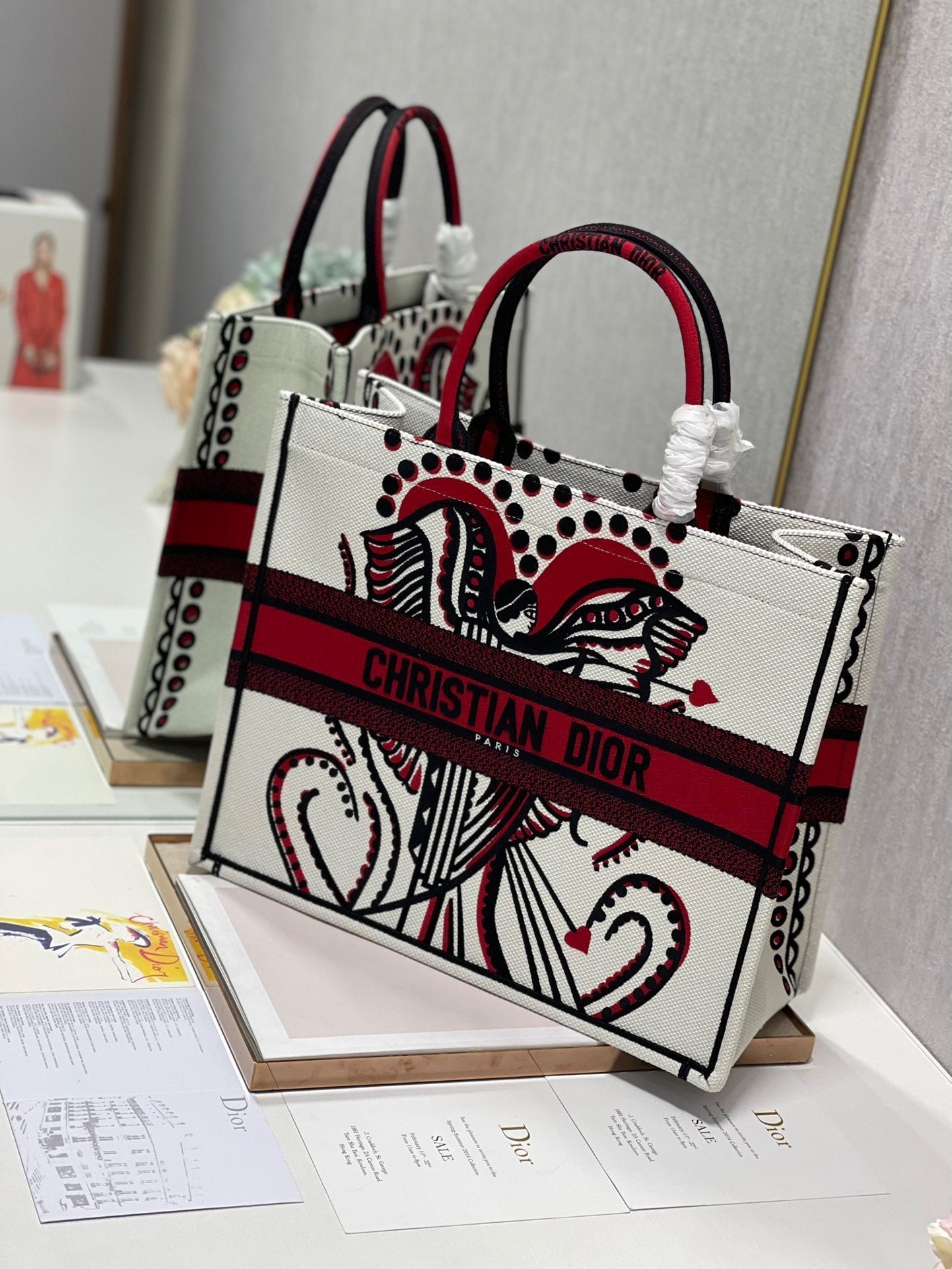 CD Heart-shaped Portrait Book Tote 42cm Bag Canvas 336573 mysite