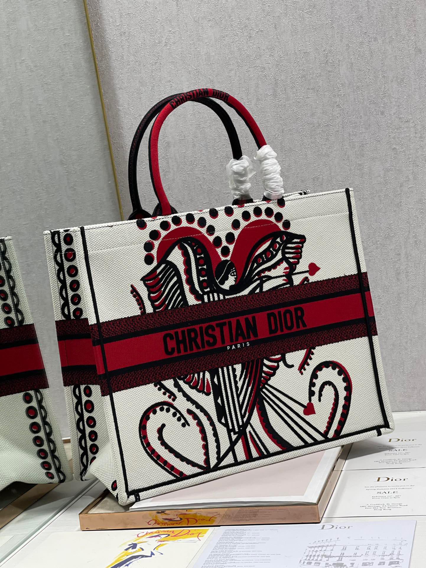 CD Heart-shaped Portrait Book Tote 42cm Bag Canvas 336573 mysite