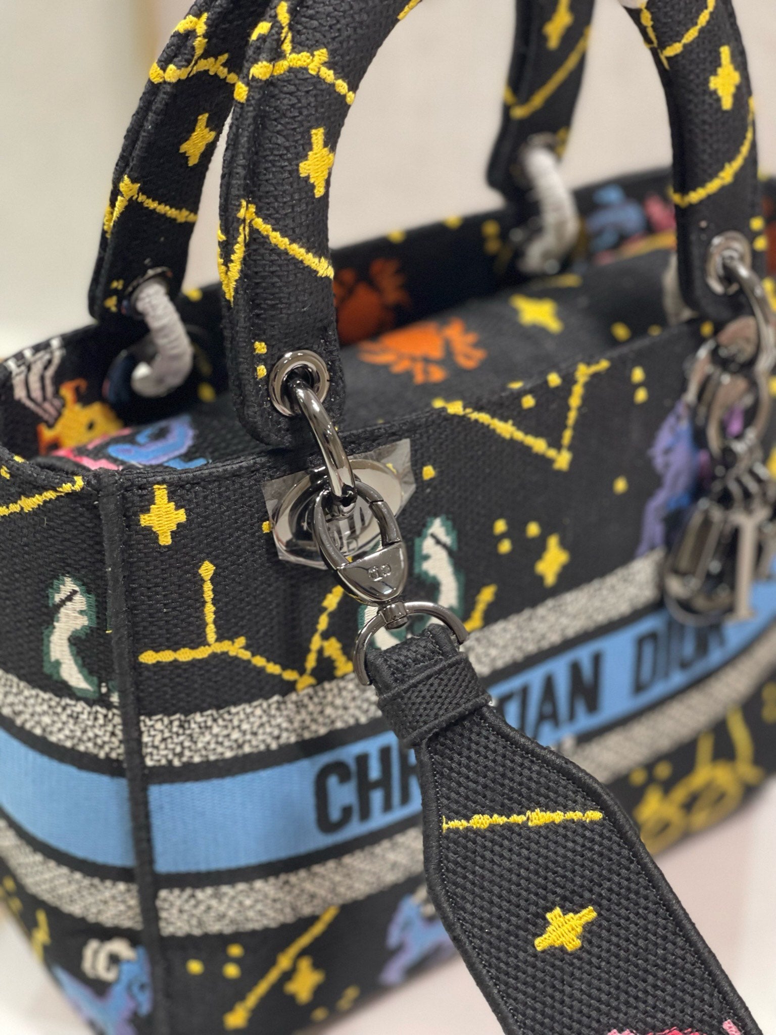 CD Qixi Black 24 Lady Dior Bag Canvas 336654 mysite