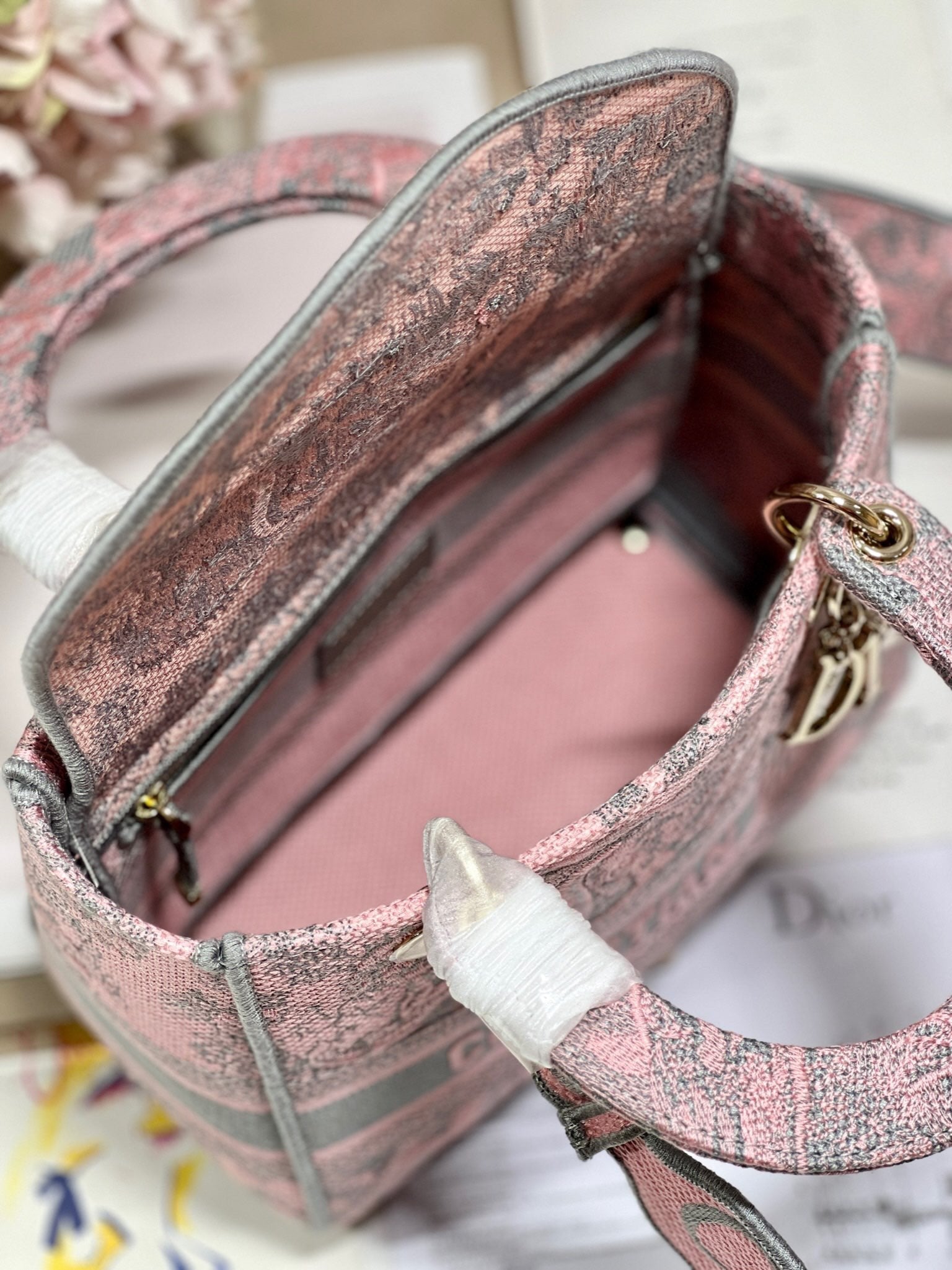 CD Old Foundation Tiger 24 Lady Dior Bag Canvas 336685 mysite