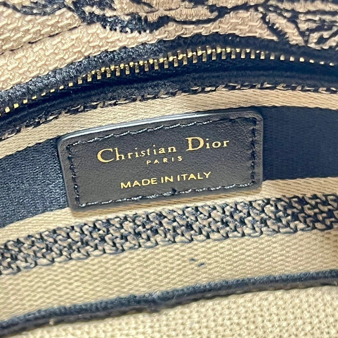 CD Elephant Apricot 17 Lady Dior Bag Canvas 336749 mysite