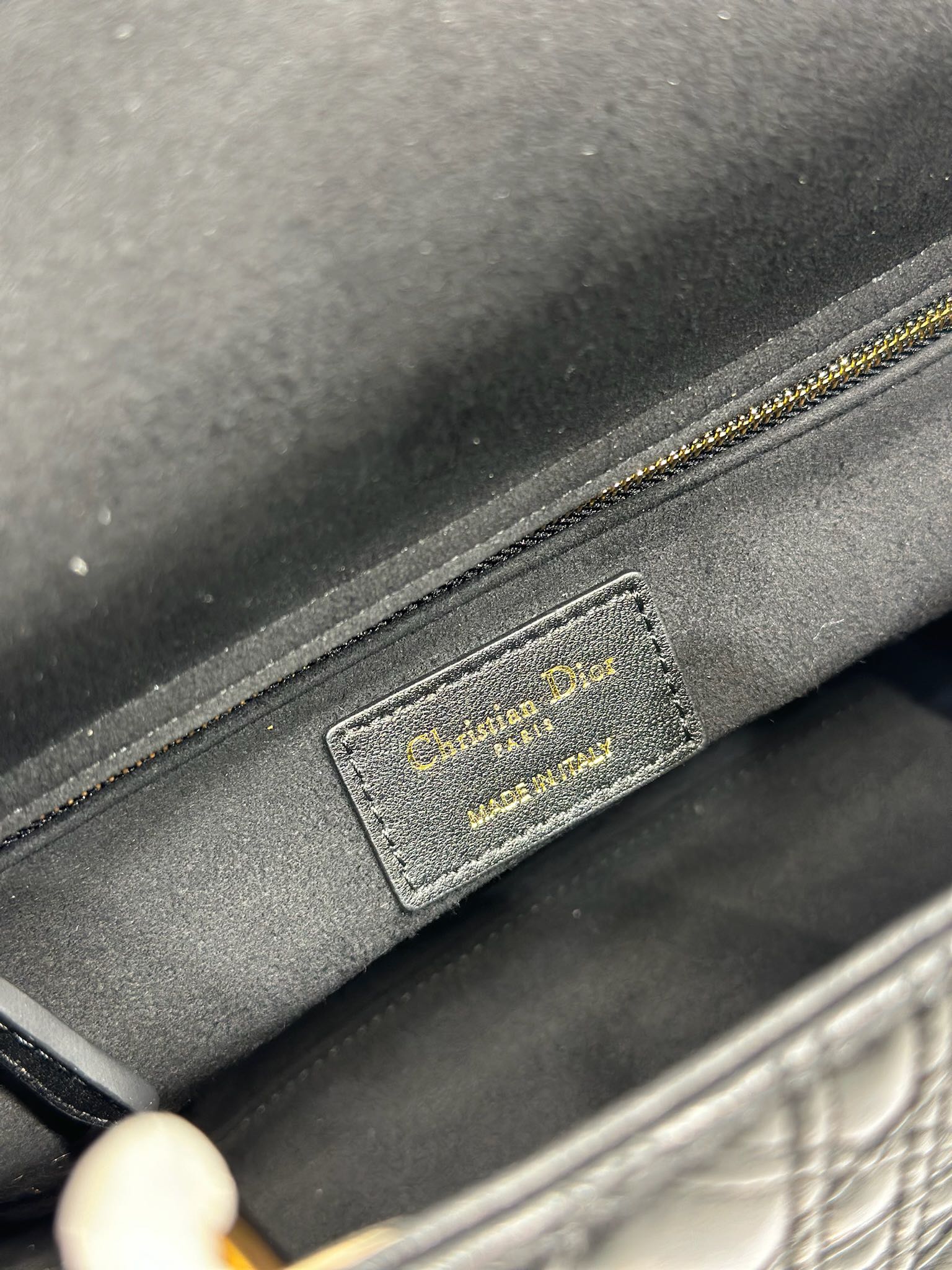 CD Medium Lady Dior 24 Bag Black Lambskin mysite