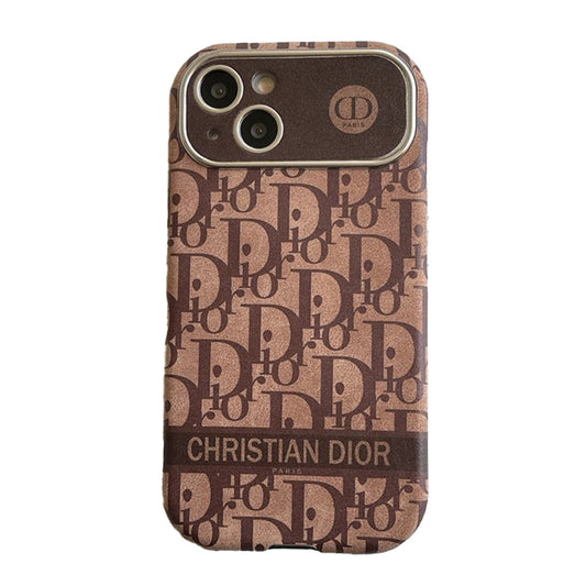 CD BROWN COLOR LEATHER IPHONE CASE mysite