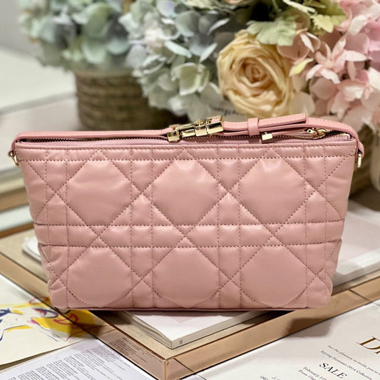 CD Medium Travel Nomad Clutch "Pink" Calfskin 336806 mysite