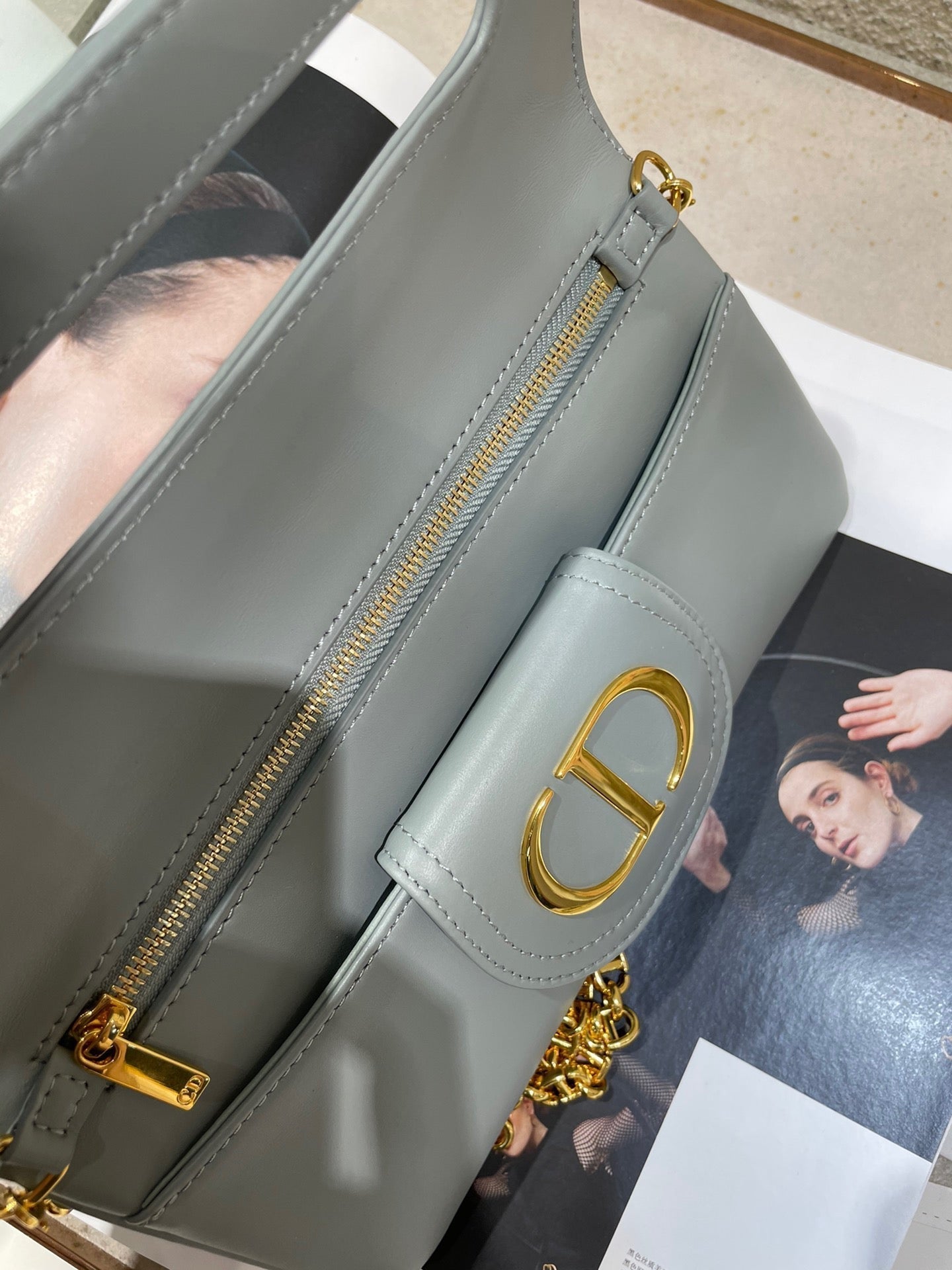 CD Diordouble Bag Blue Calfskin 336780 mysite