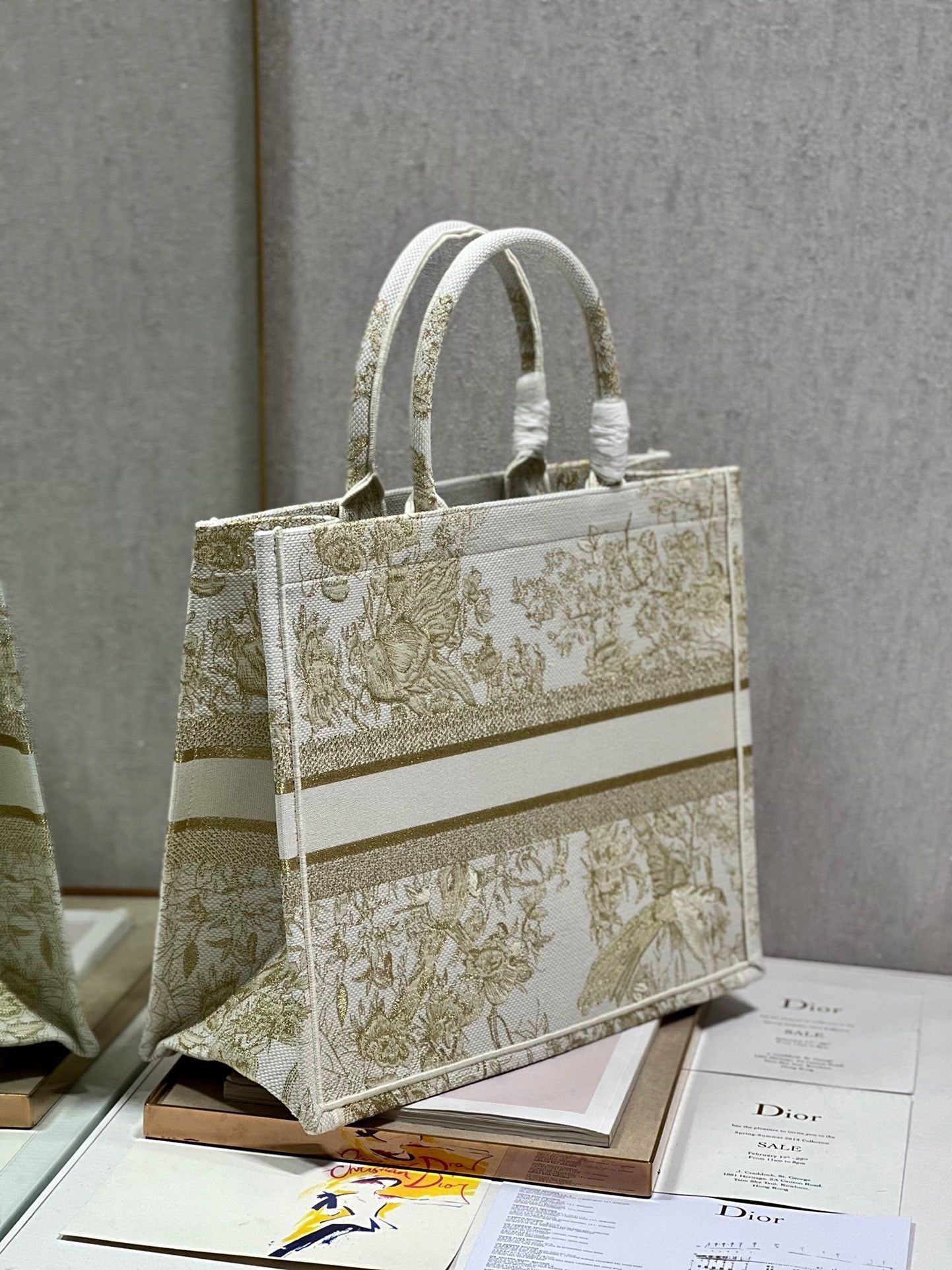 CD Golden Magpie Book Tote 42cm Bag Canvas 336588 mysite