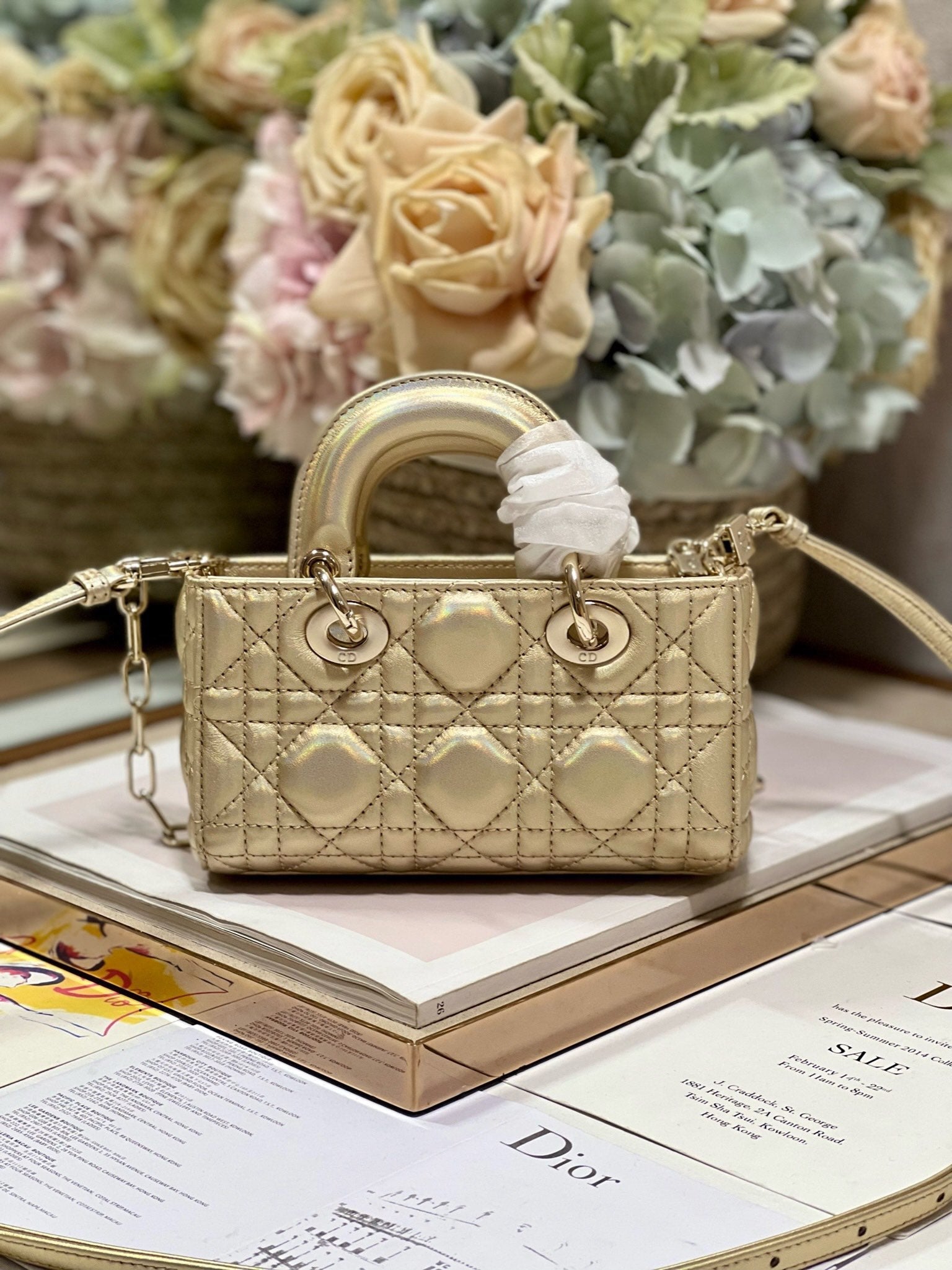 CD Lady D-Joy 16 Gold Lambskin 336621 mysite