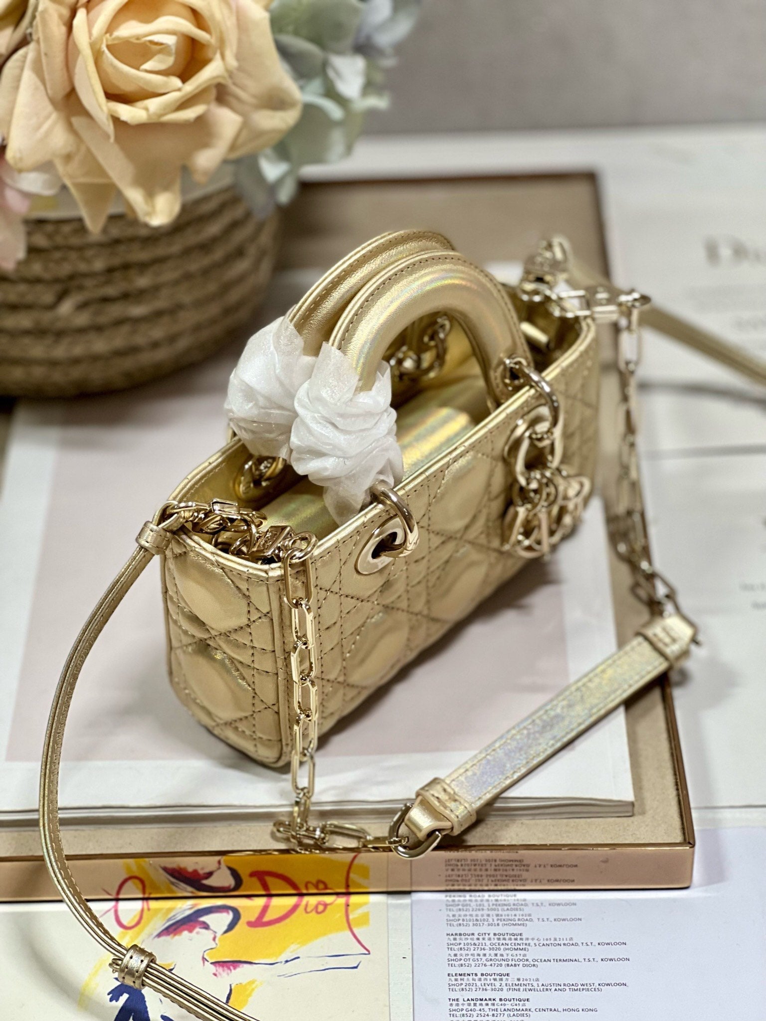 CD Lady D-Joy 16 Gold Lambskin 336621 mysite