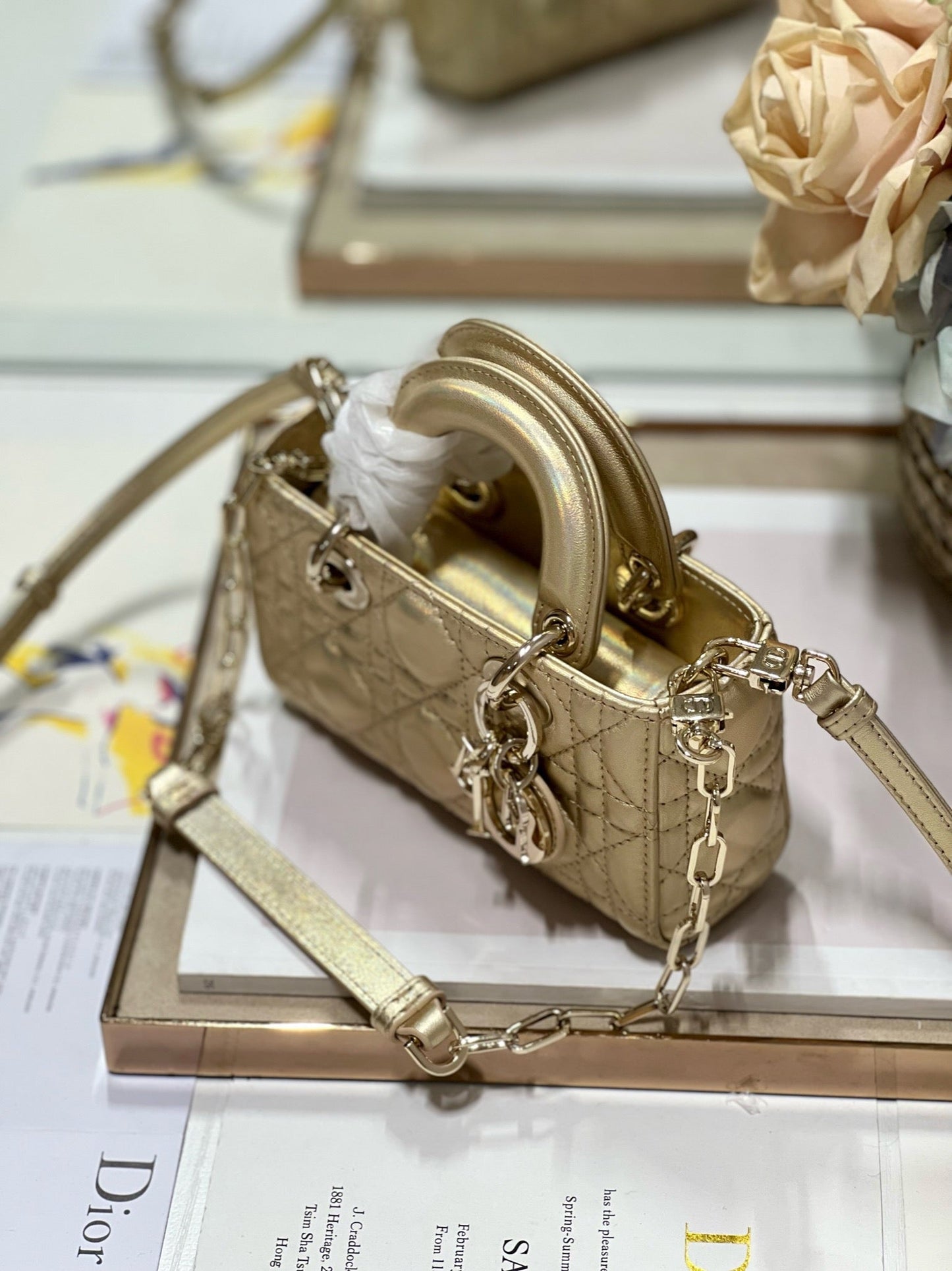 CD Lady D-Joy 16 Gold Lambskin 336621 mysite