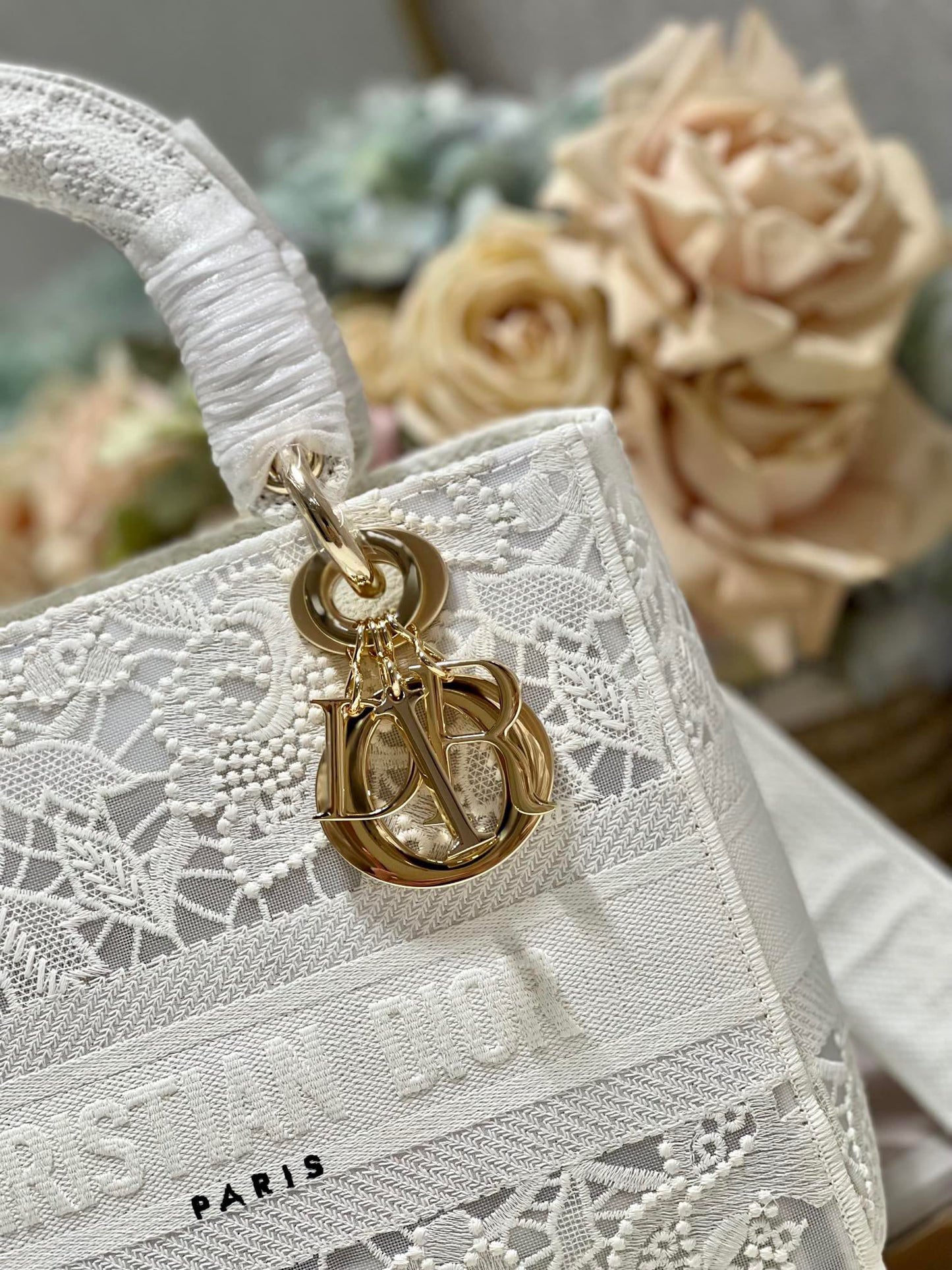 CD Mesh White 24 Lady Dior Bag Canvas 336703 mysite