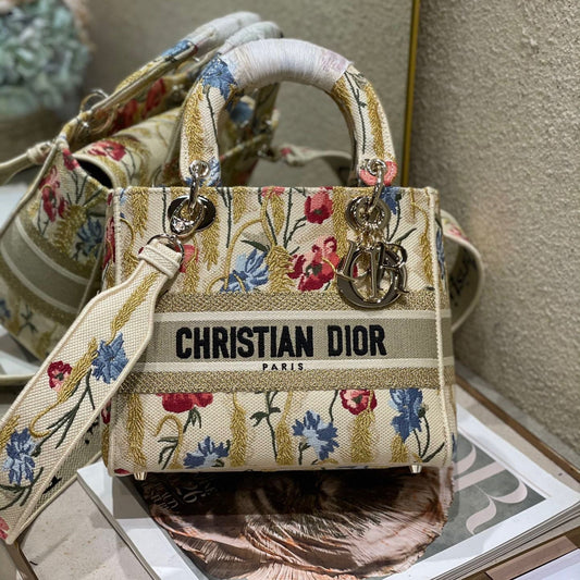 CD Hibiscus 24 Lady Dior Bag Canvas 336706 mysite