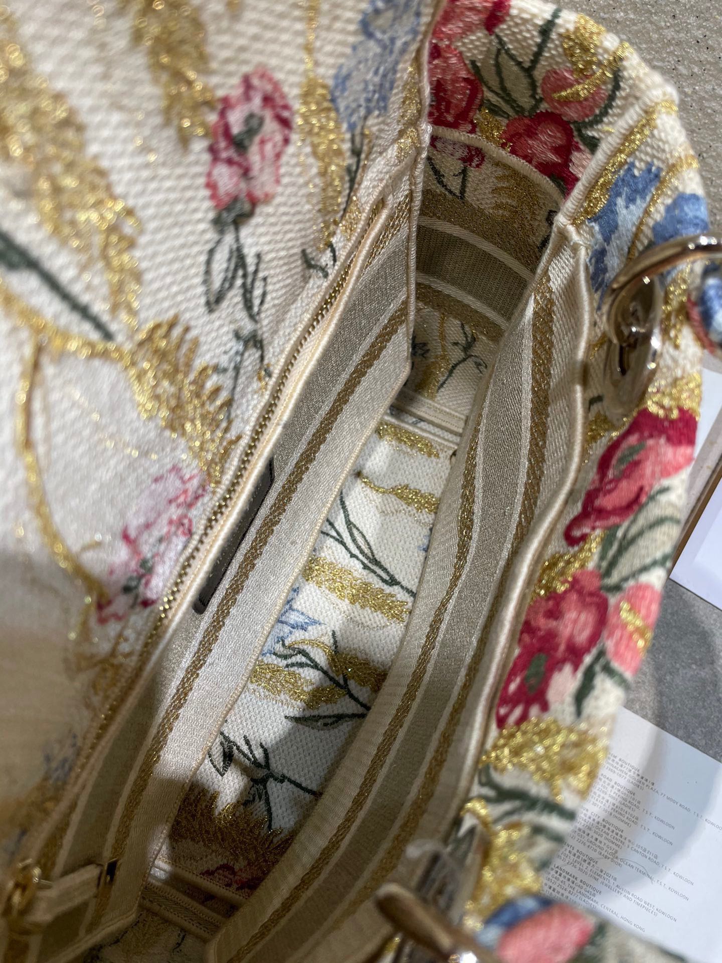 CD Hibiscus 24 Lady Dior Bag Canvas 336706 mysite