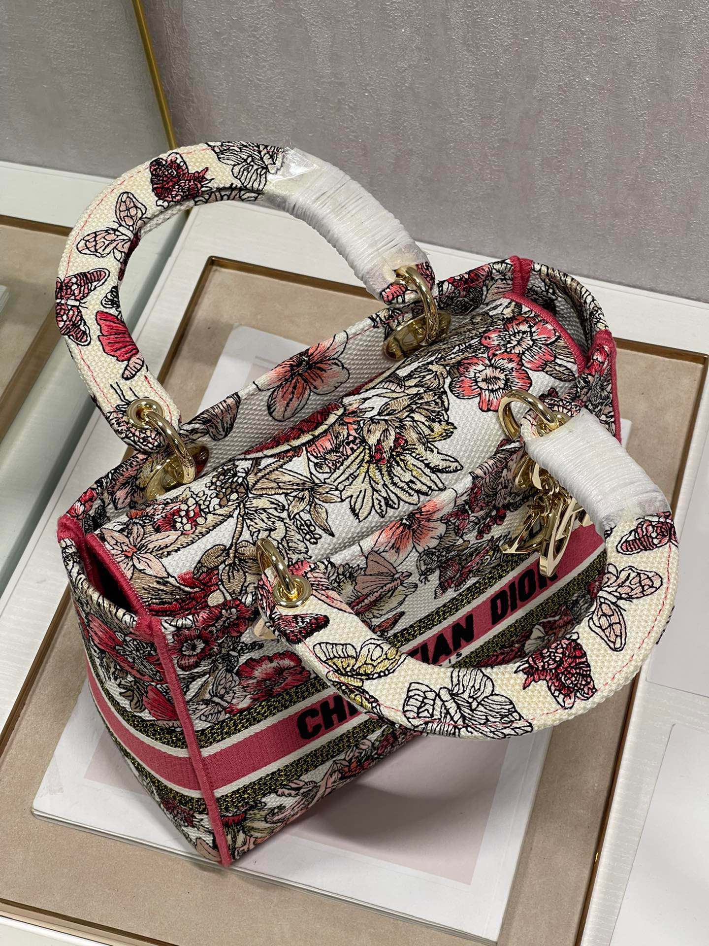 CD Colorful Butterfly 24 Lady Dior Bag Canvas 336709 mysite