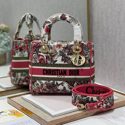 CD Colorful Butterfly 24 Lady Dior Bag Canvas 336709 mysite