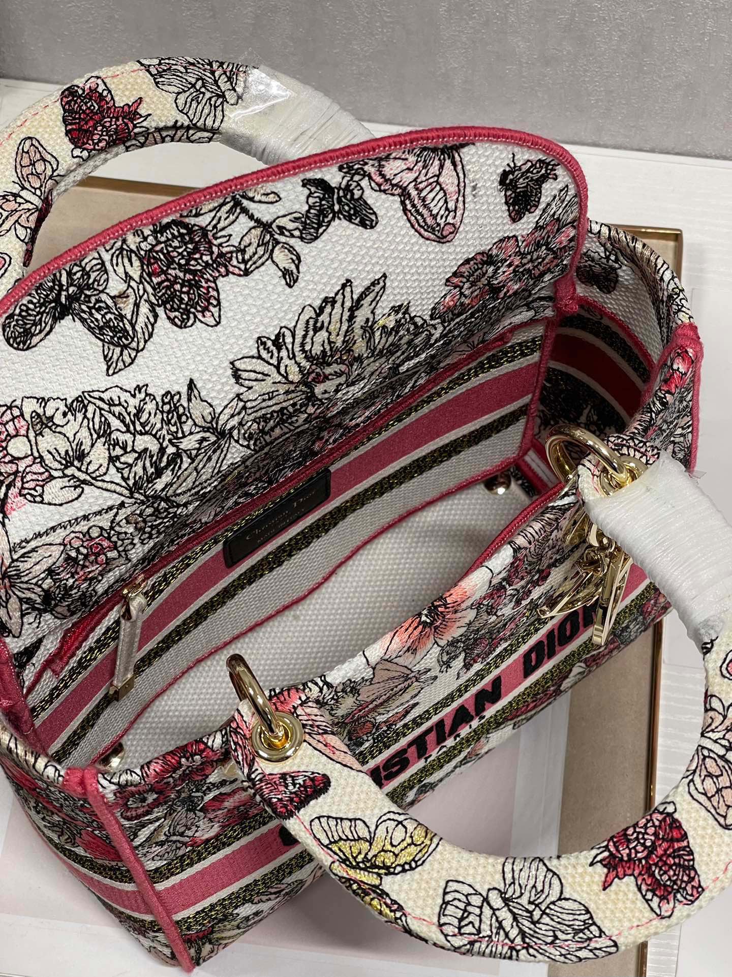 CD Colorful Butterfly 24 Lady Dior Bag Canvas 336709 mysite