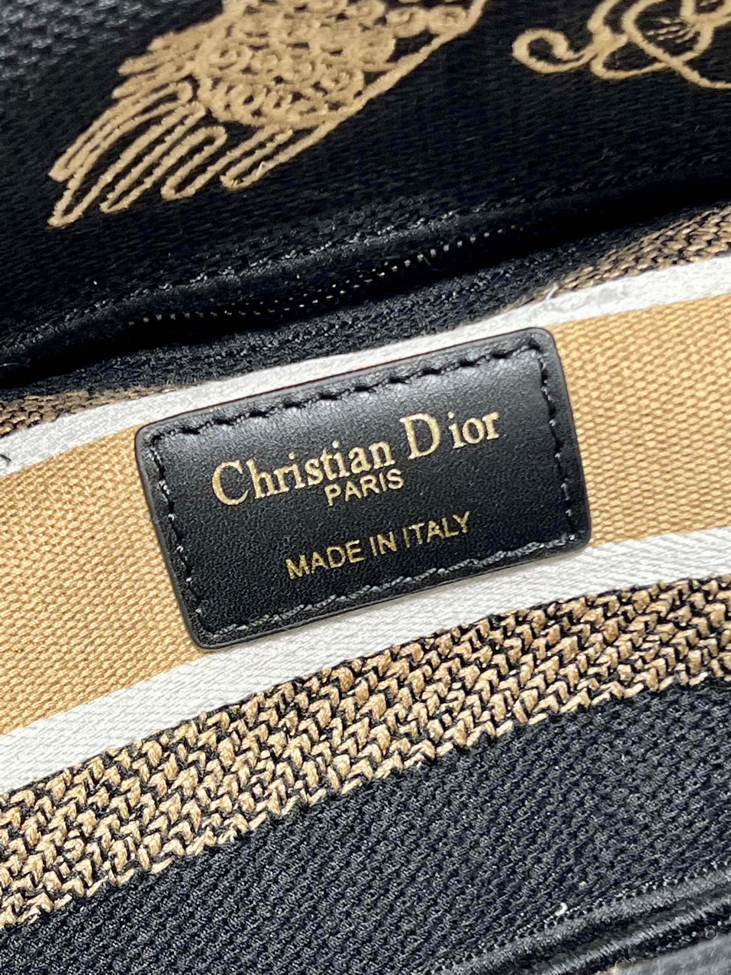 CD Black Phoenix 24 Lady Dior Bag Canvas 336712 mysite