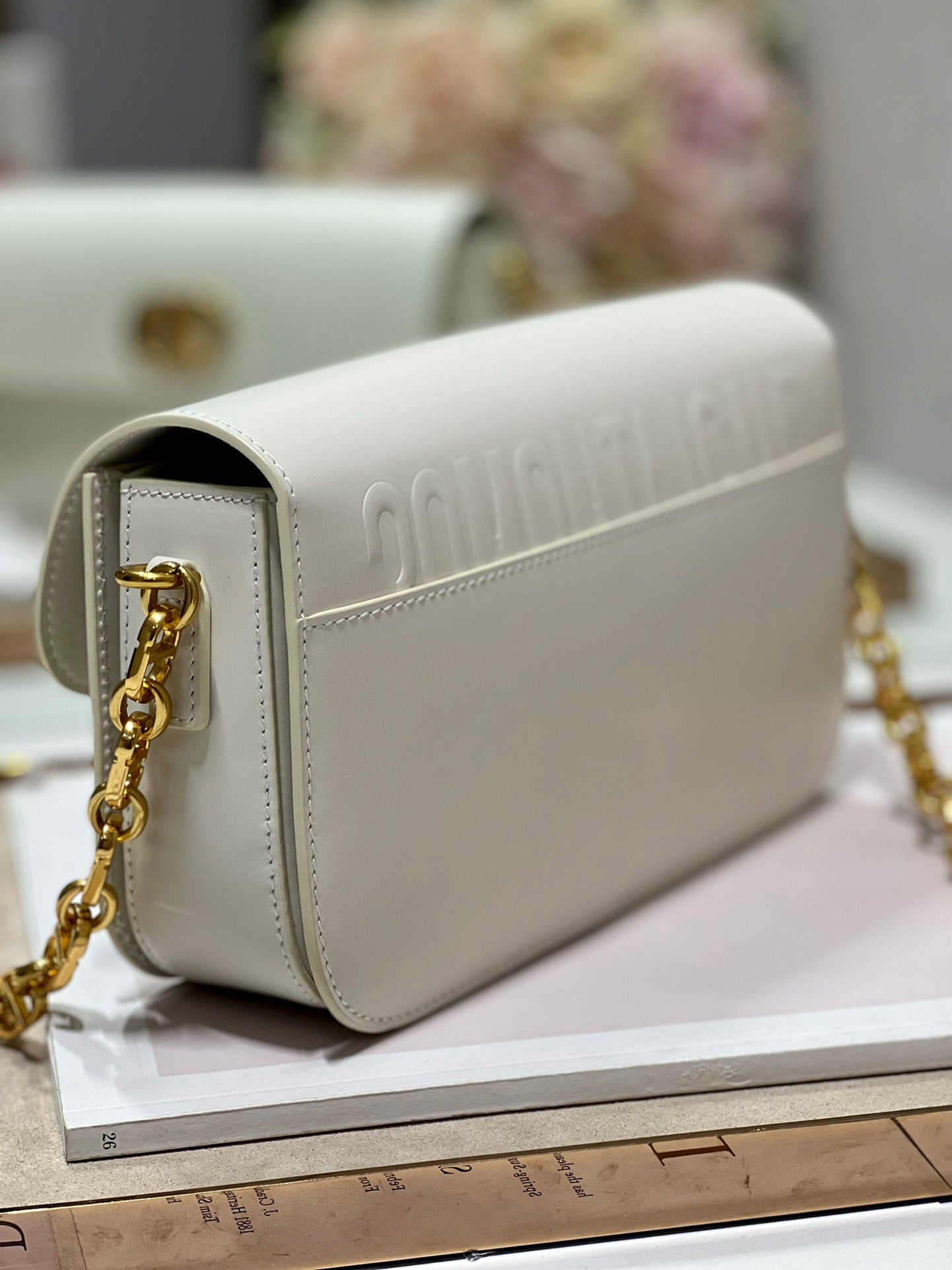 CD Montaigne Avenue Bag White Calfskin 336842 mysite