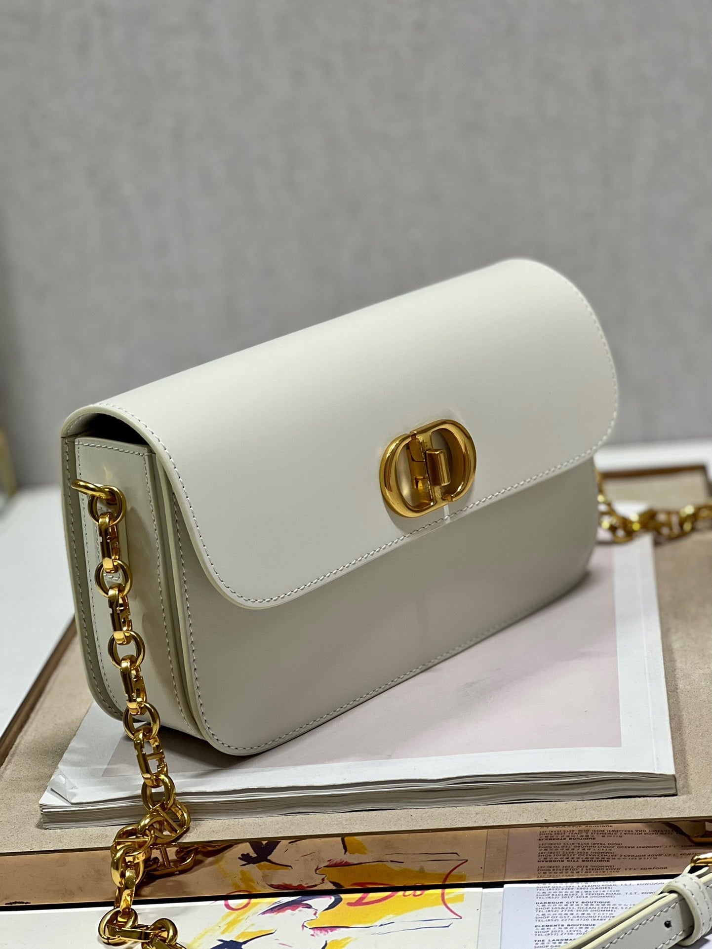 CD Montaigne Avenue Bag White Calfskin 336842 mysite