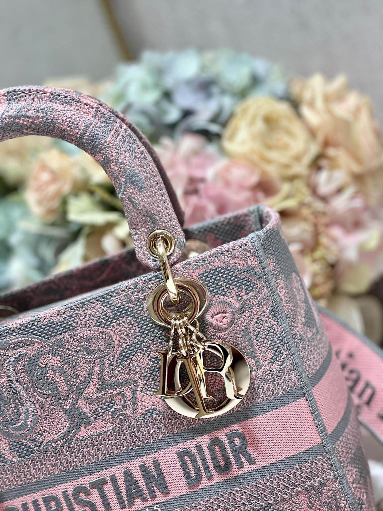 CD New Foundation Tiger 24 Lady Dior Bag Canvas 336733 mysite