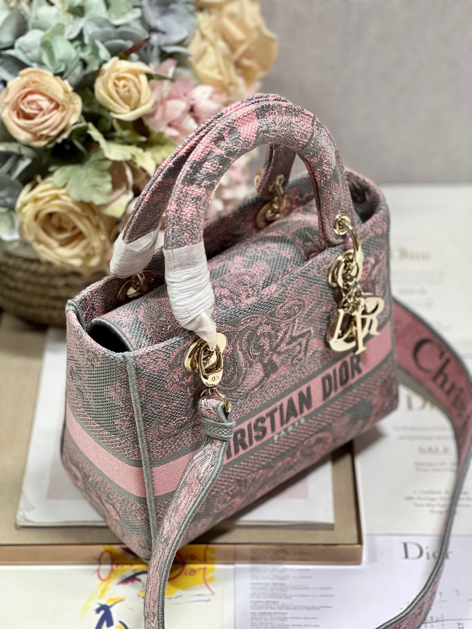 CD New Foundation Tiger 24 Lady Dior Bag Canvas 336733 mysite