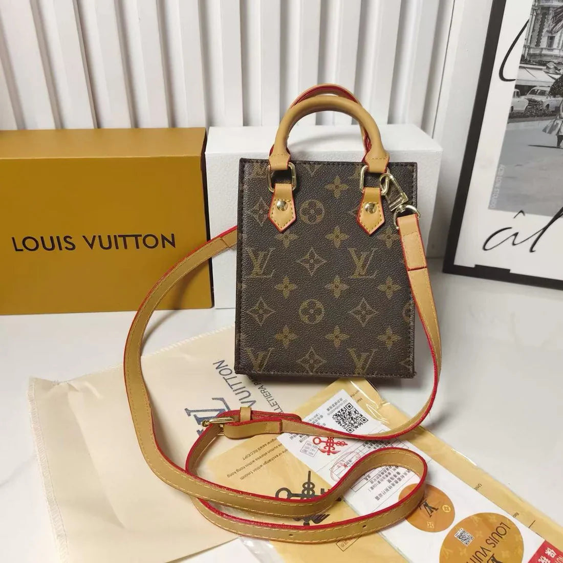 Classic Tote Bag With Crossbody Strap-1-2 mysite