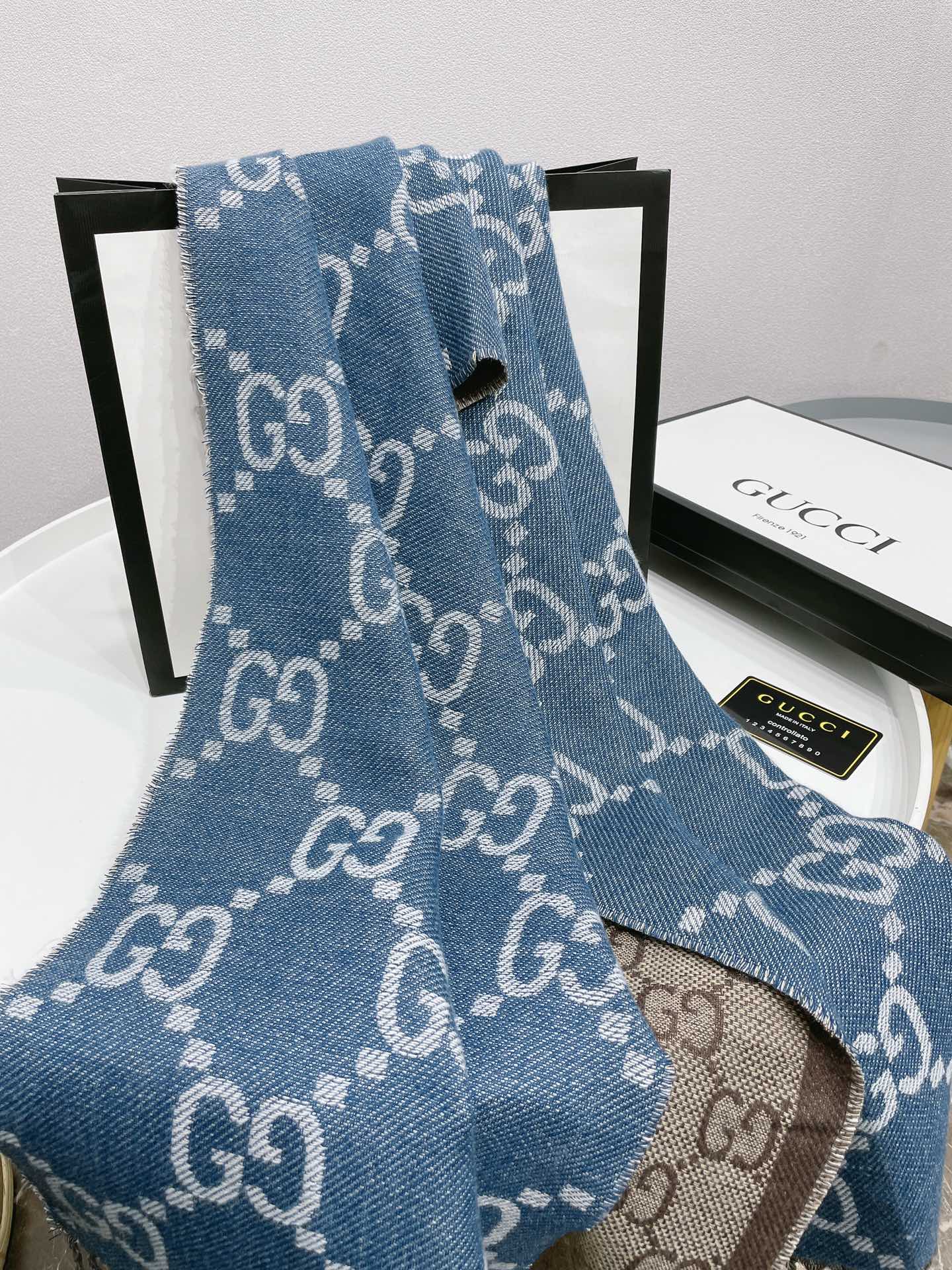 New Logo Jacquard Fringed Scarf Shawl mysite