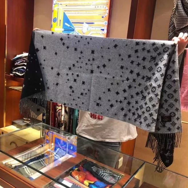 Monogram Galaxy Star Tassel Scarf mysite