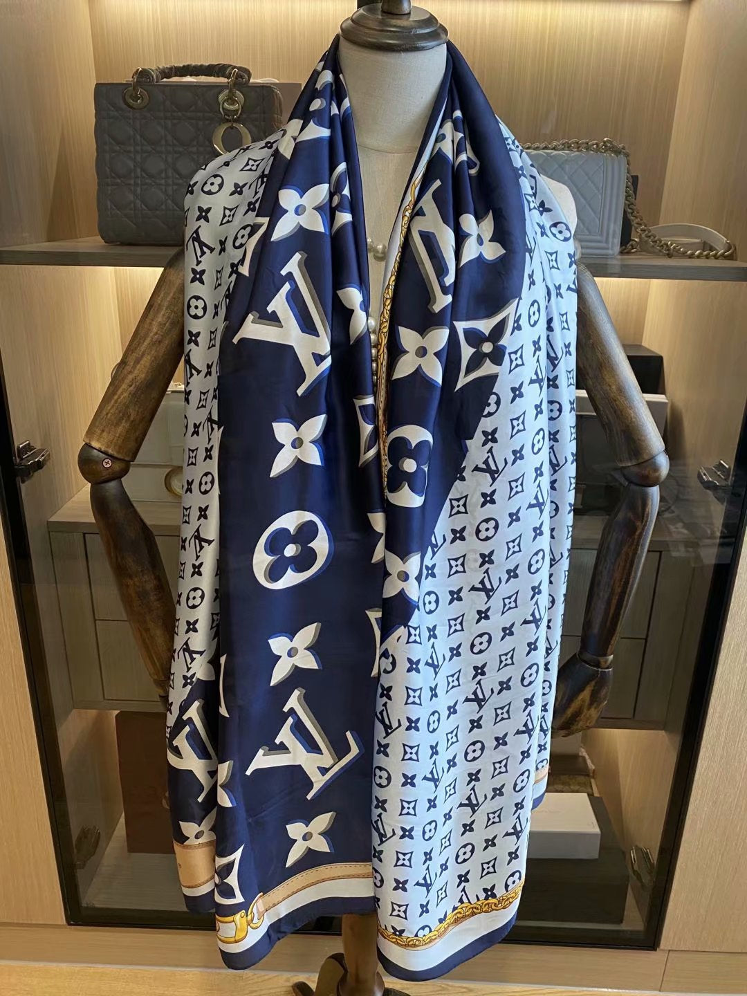 Four-leaf Clover Satin Scarf Shawl mysite