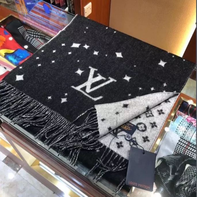 Monogram Galaxy Star Tassel Scarf mysite