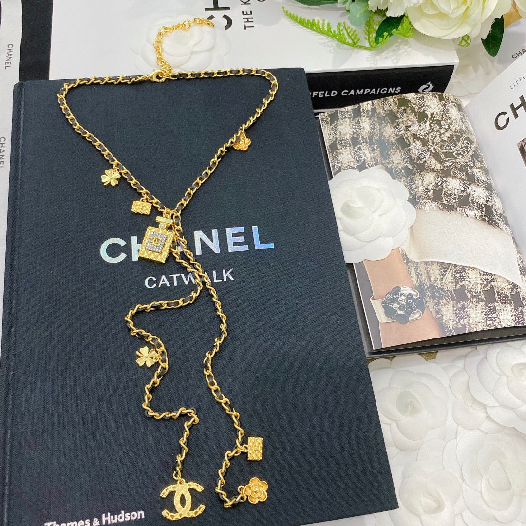 Perfume Bottle Extra Long Necklace mysite